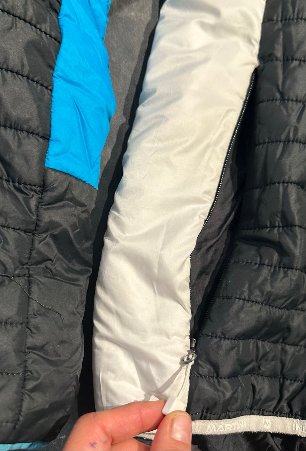 Stepp-Jacke von Martini (M Herren) blau schwarz - wanderlich.com