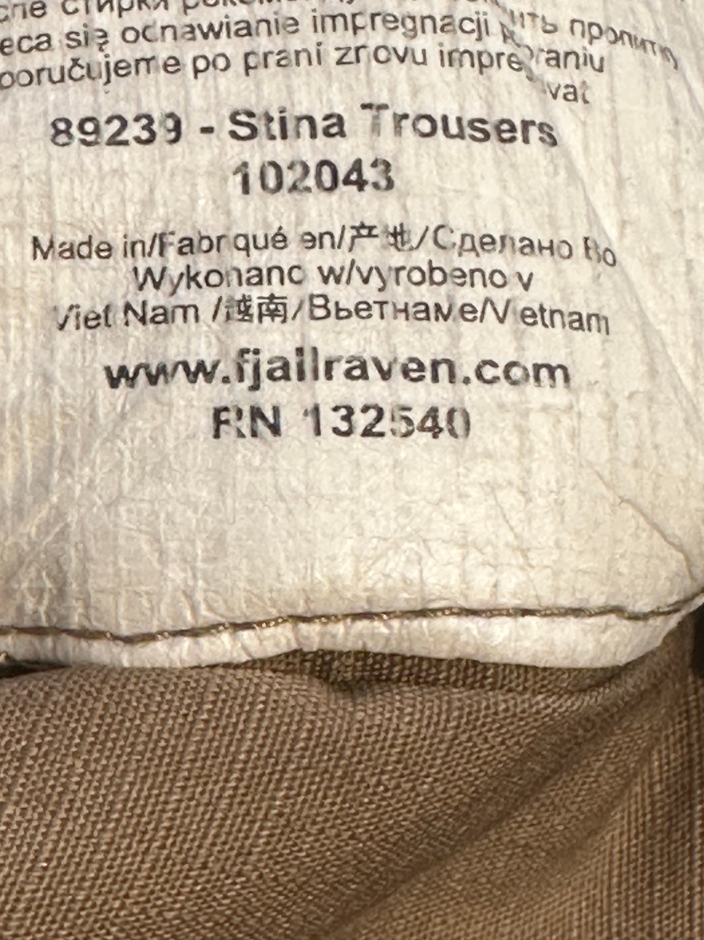 Outdoor Hose Fjällräven (XS Damen) Stina trousers beige - wanderlich.com