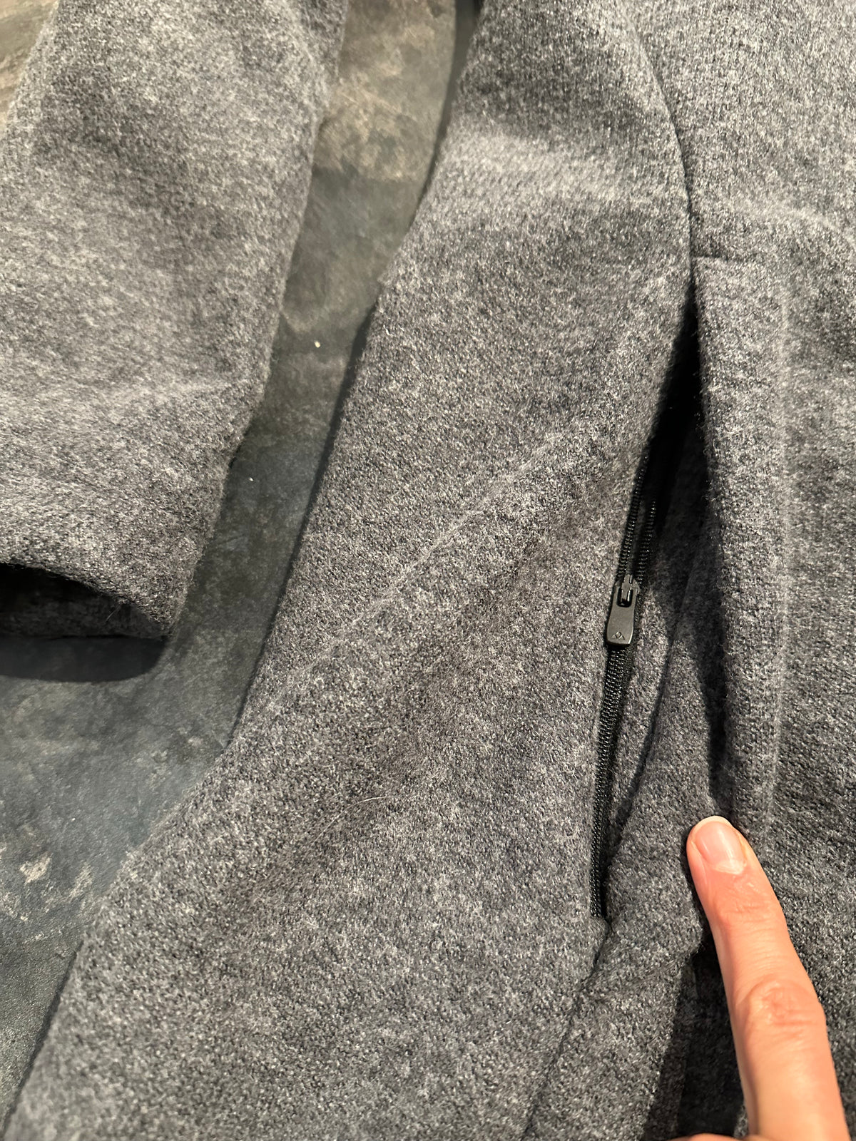 VAUDE Mantel (XL Damen) Damen aus Wolle grau