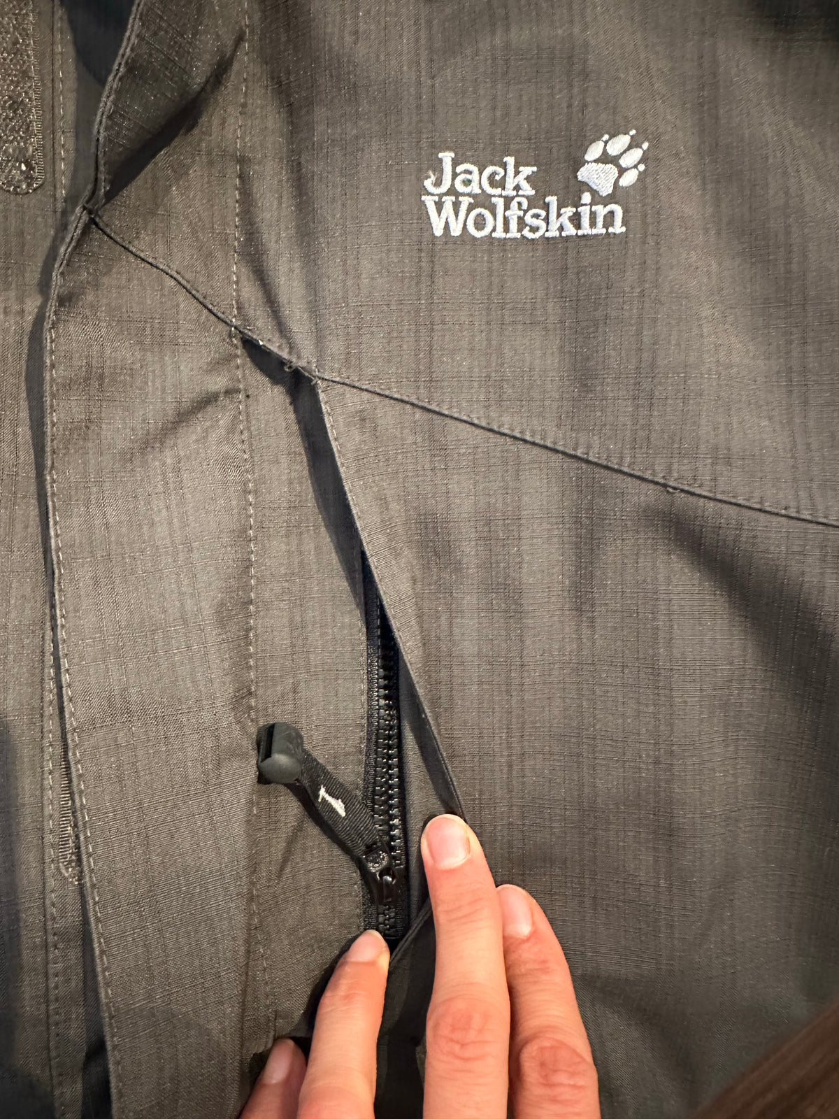Regen Jacke Jack Wolfskin (XL Herren) schwarz