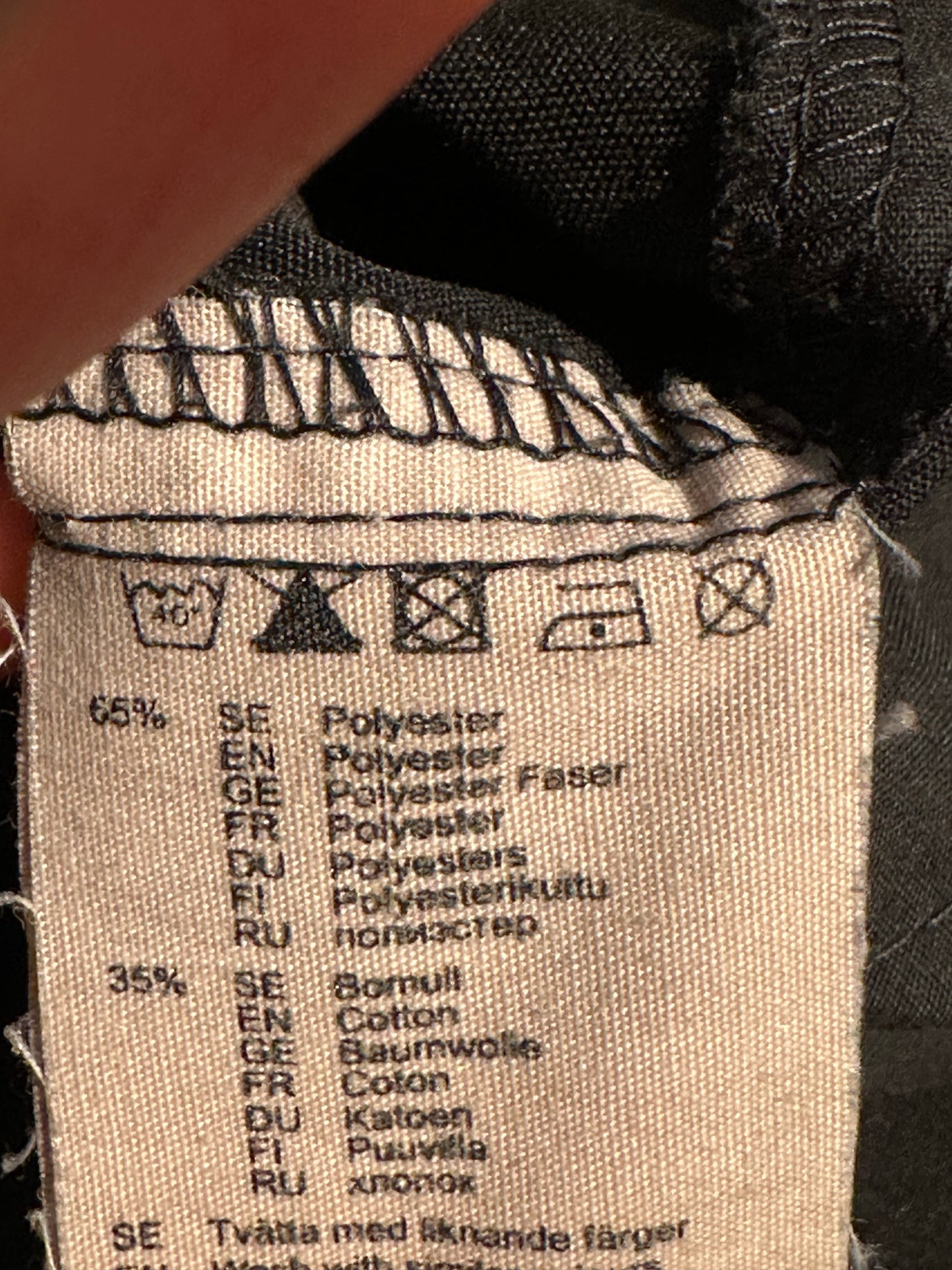 Leicht gefütterte Trekking Hose Fjällräven (L Herren) schwarz