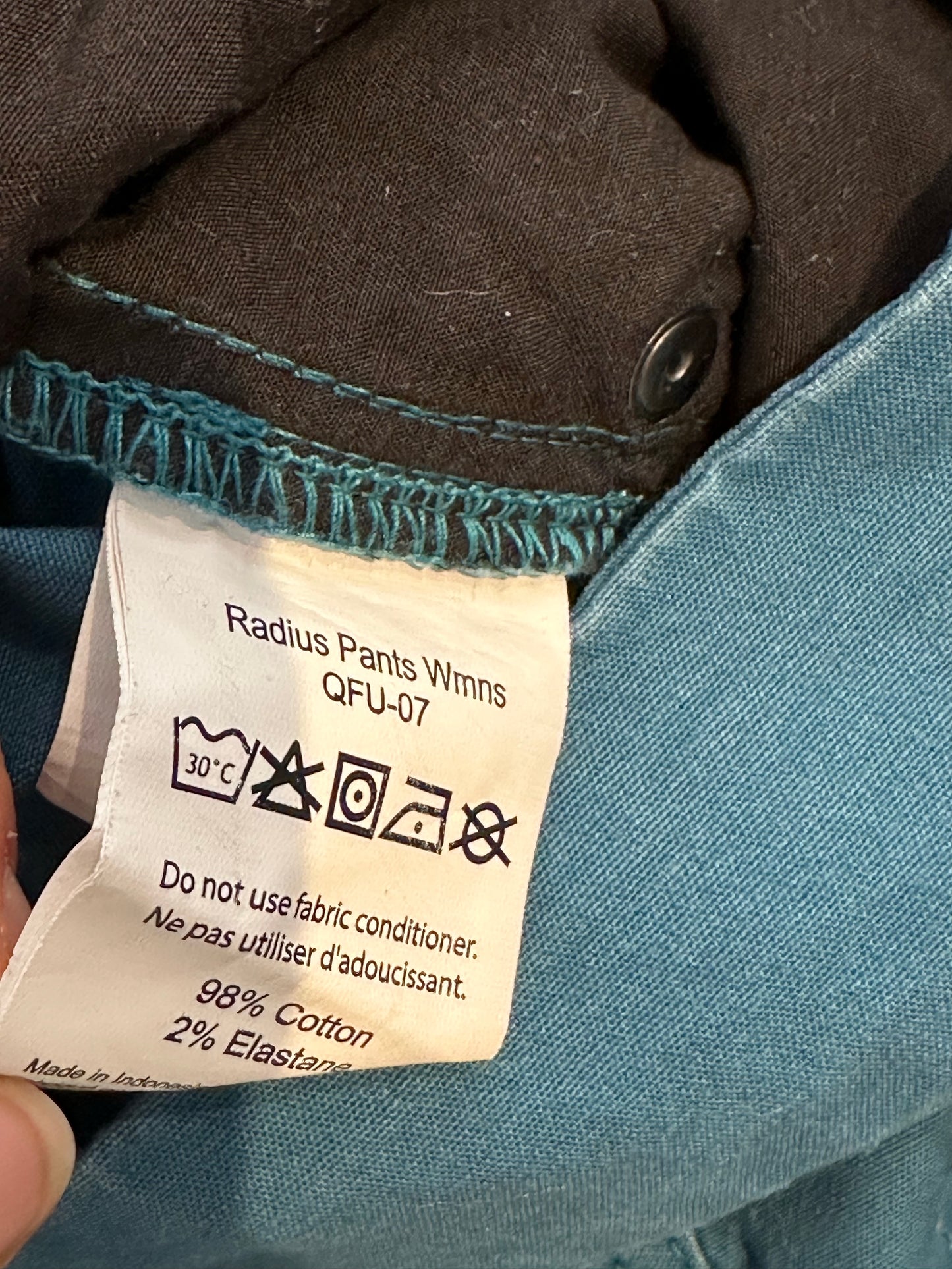 Kletter Hose von Rab (L Damen) Baumwolle blau