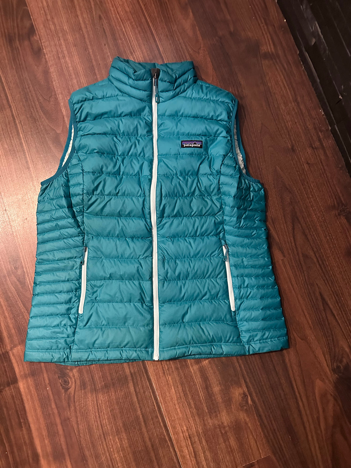 Daunen Weste Patagonia (XL Damen) blau