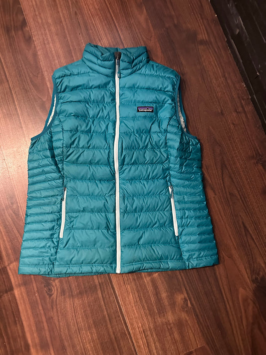 Daunen Weste Patagonia (XL Damen) blau