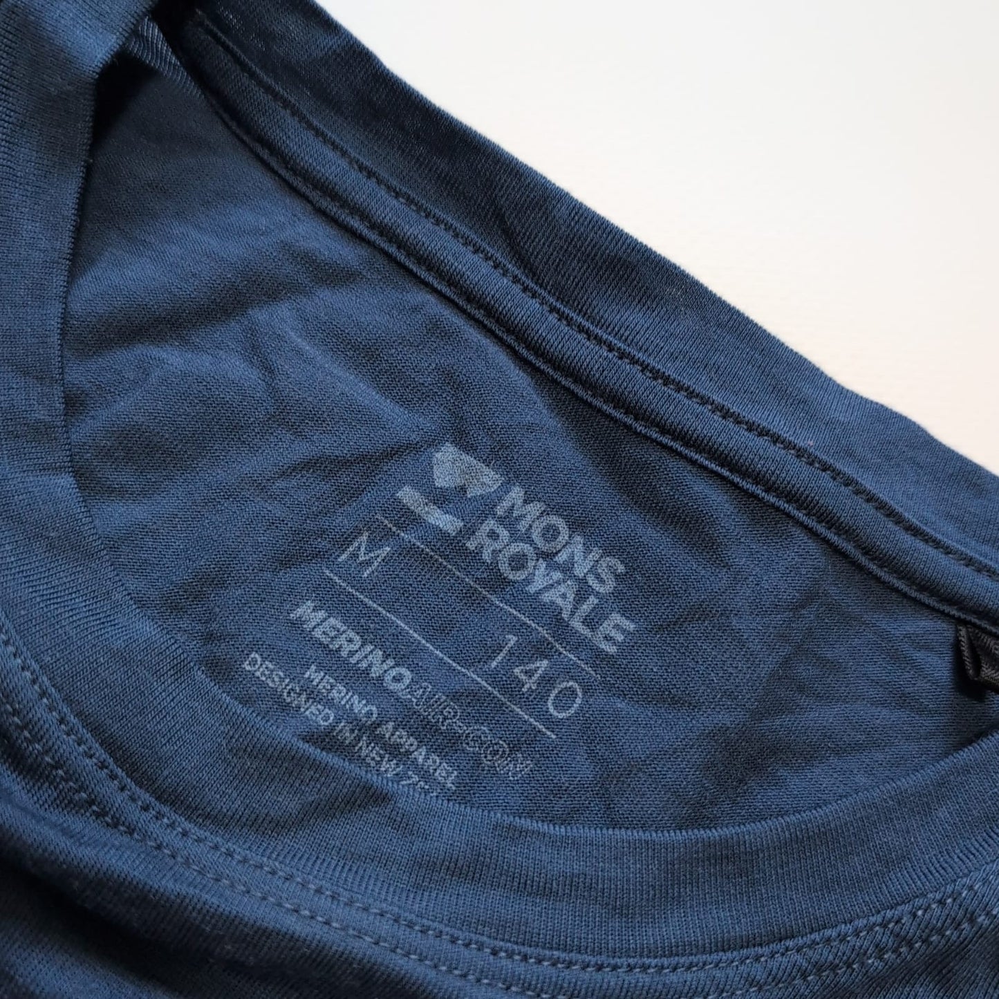T-Shirt von Mons Royale Merino (M Herren) blau