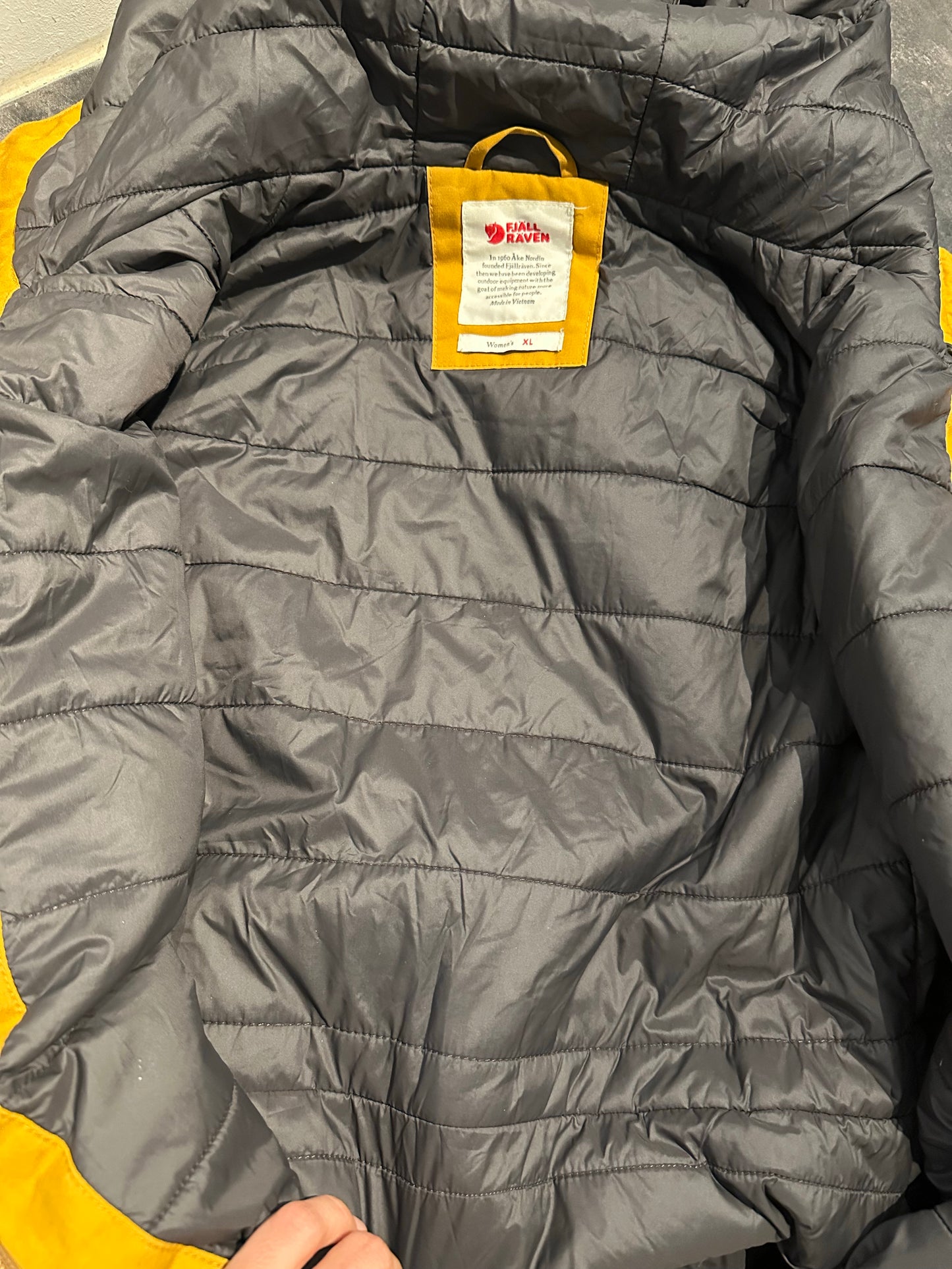 Jacke von Fjällräven (XL Damen) Kiruna Parka Mantel gelb