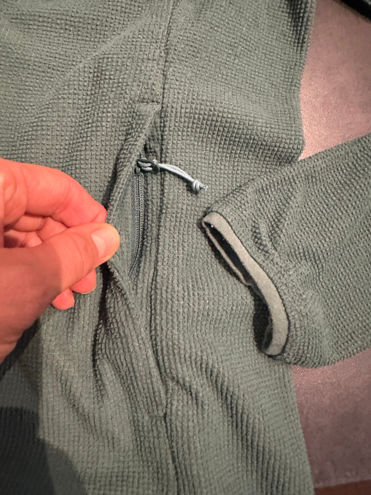 Fleecejacke Rab (M Damen) Zipper Hoodie grün