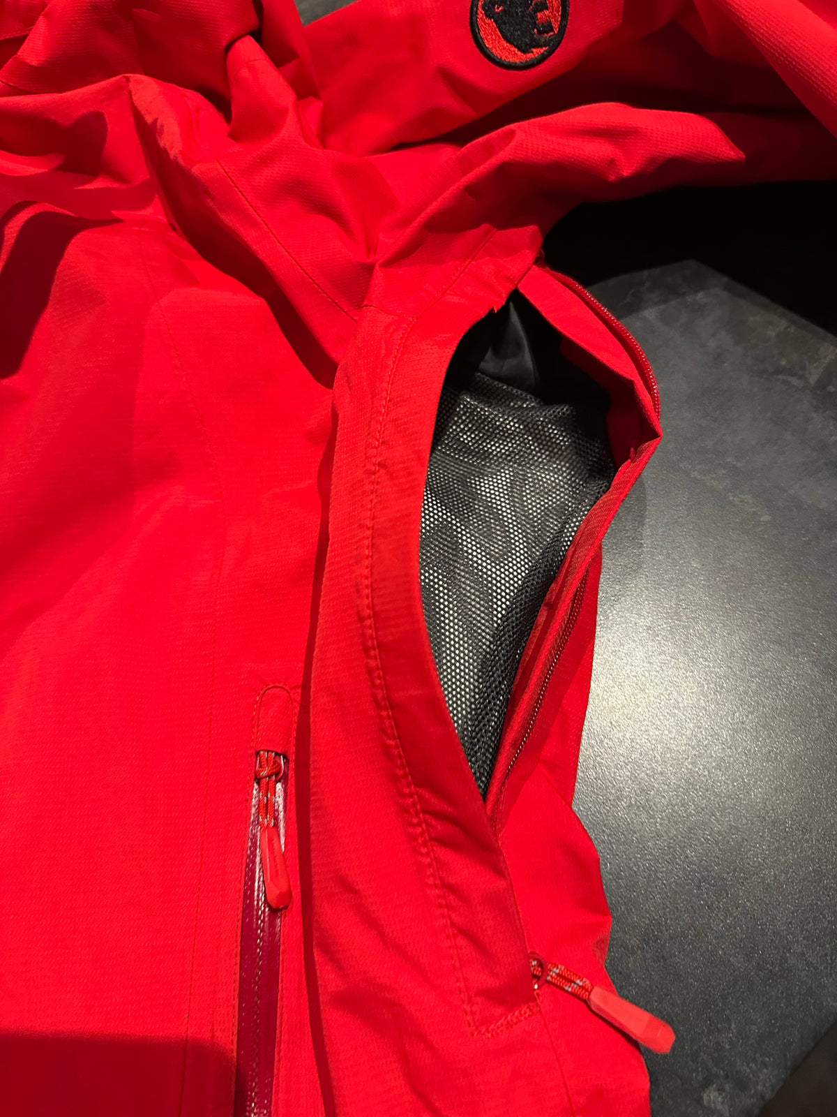 Regen Jacke Mammut (XL Herren) 3-lagig rot wasserdicht