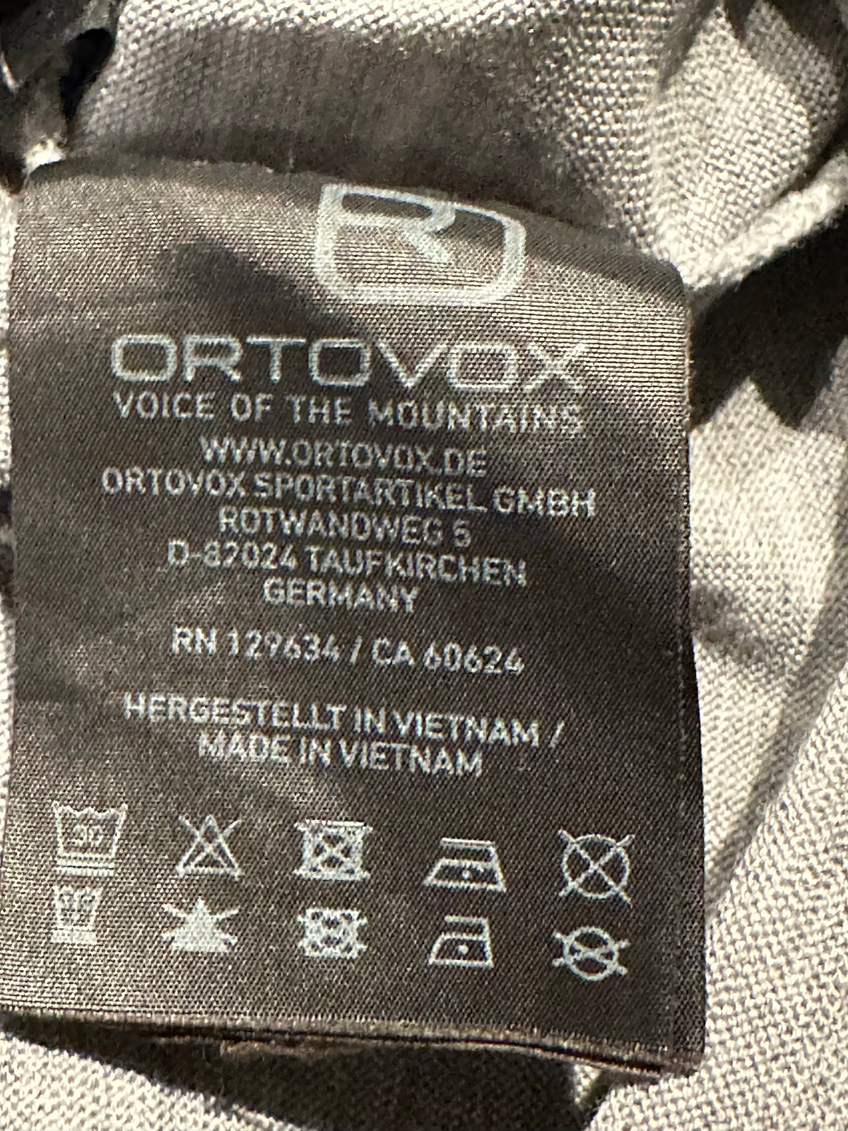Ortovox 100% Merino Longsleeve (L Herren) grau