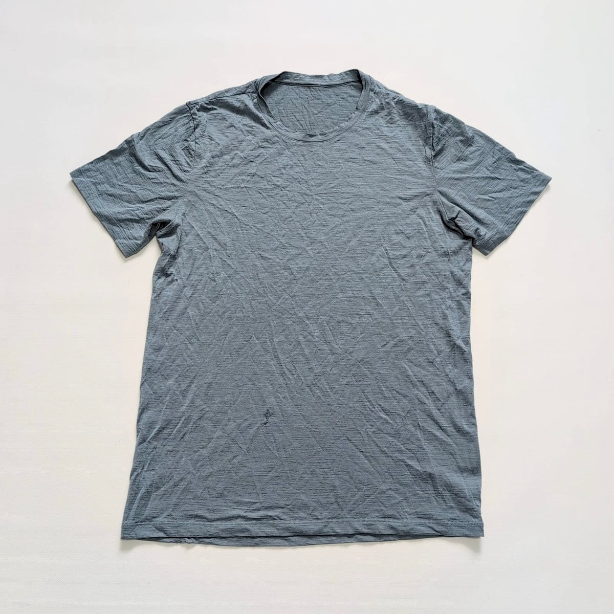 Pure Merino T-Shirt Icebreaker (M Herren) Bodyfit stahlblau