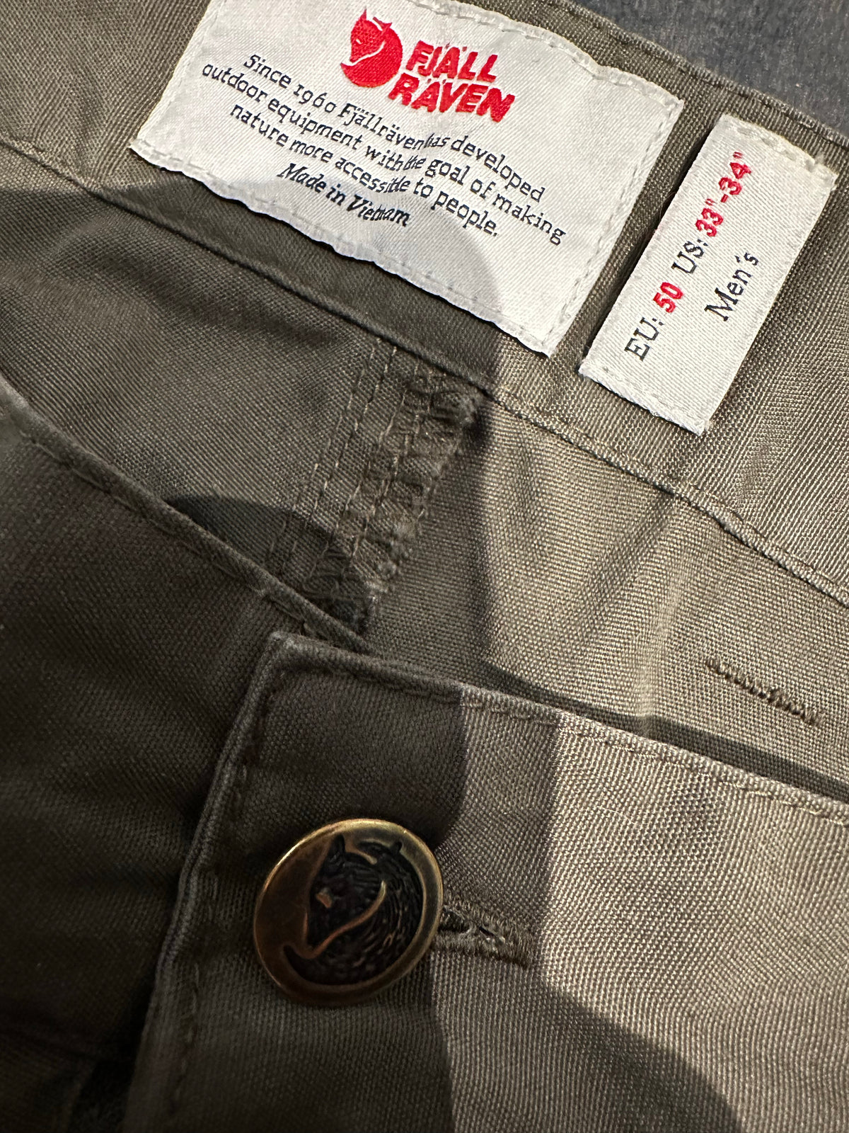 Fjällräven Barents Hose (M Herren) khaki braun