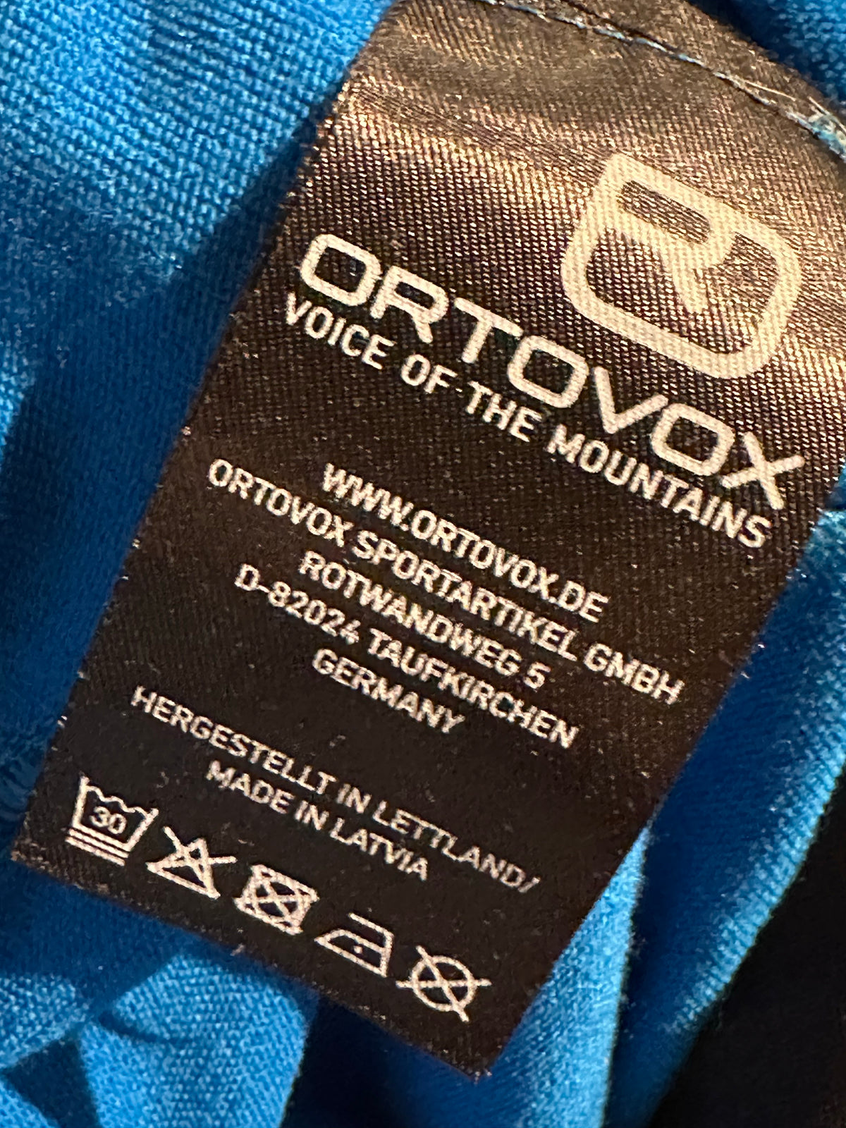 Ski Touren Hose Ortovox Merino (L Herren) blau
