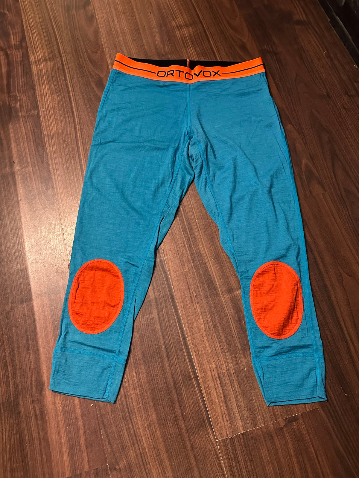 3/4 Lange Unterhose L Damen Ortovox Schurwolle blau