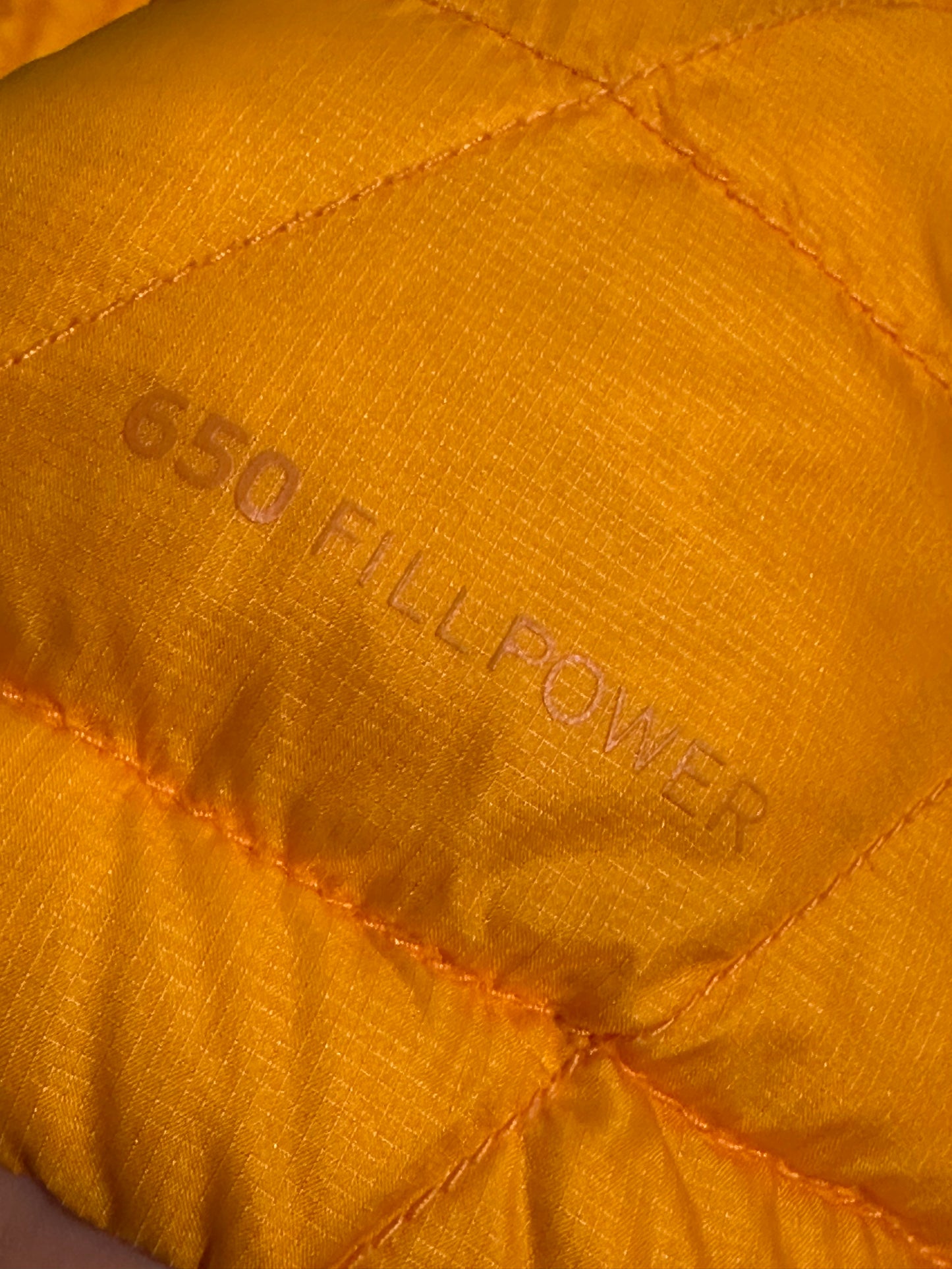 Daunen Jacke von Vaude (M:40 Damen) wasserabweisend gelb