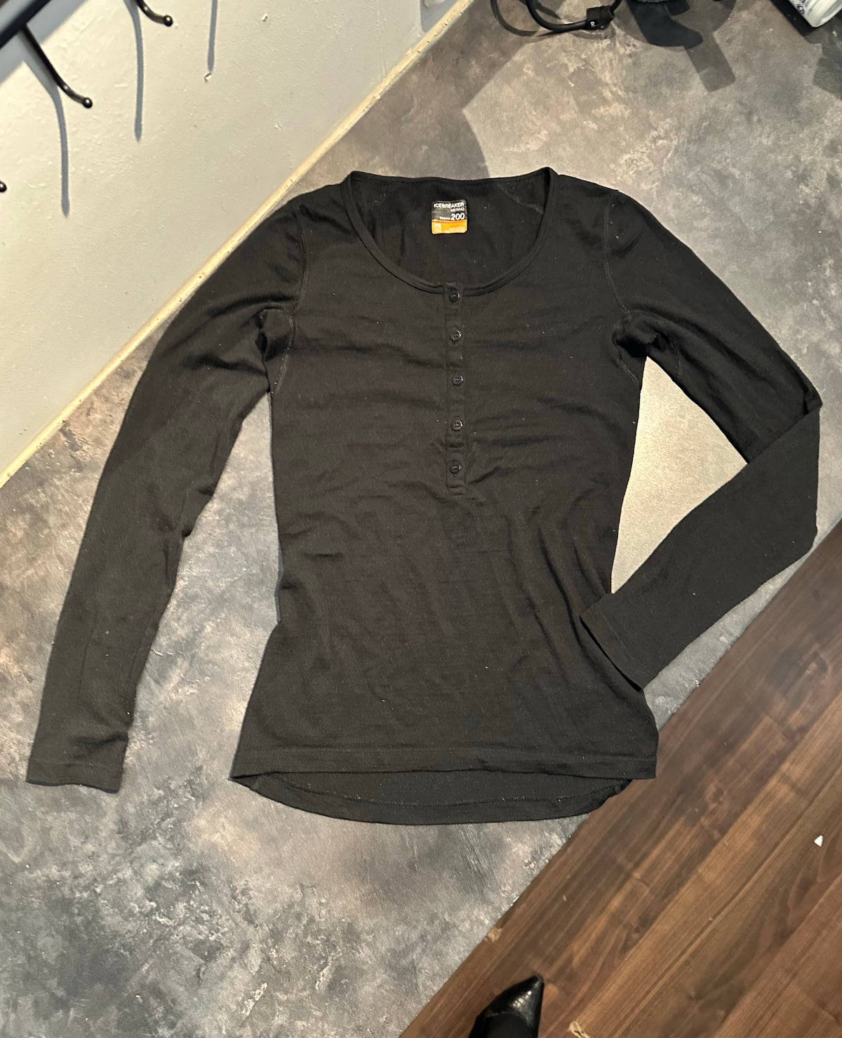Longsleeve Icebreaker (XS Damen) Merino schwarz