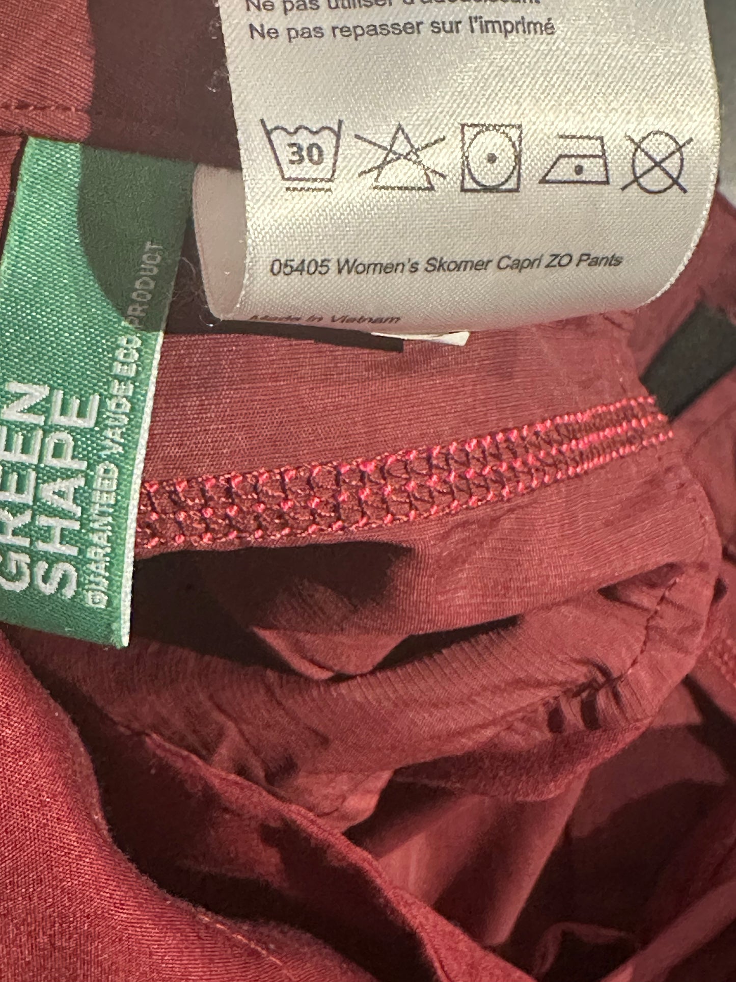 Zip Off Trekking Hose Vaude 2 in 1 (XS/S Damen) bordeaux
