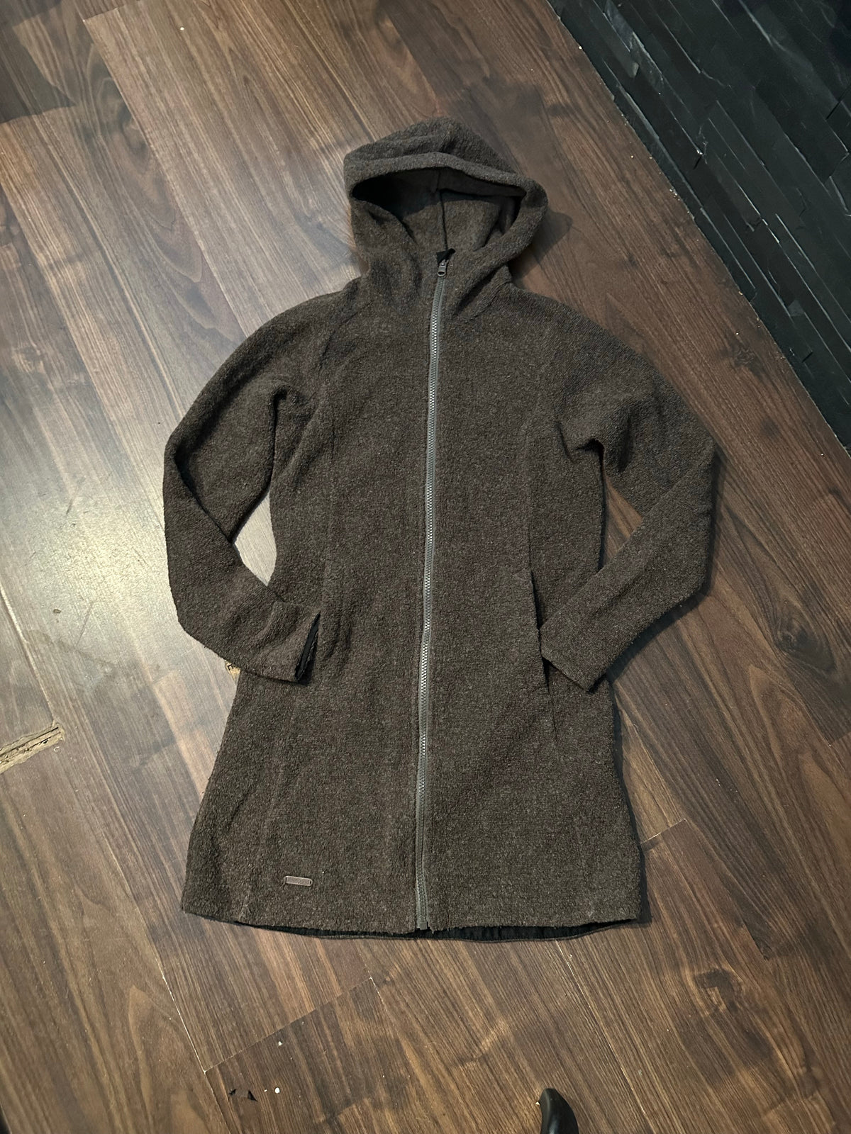 Wolle Mantel Bergans (XS Damen) braun