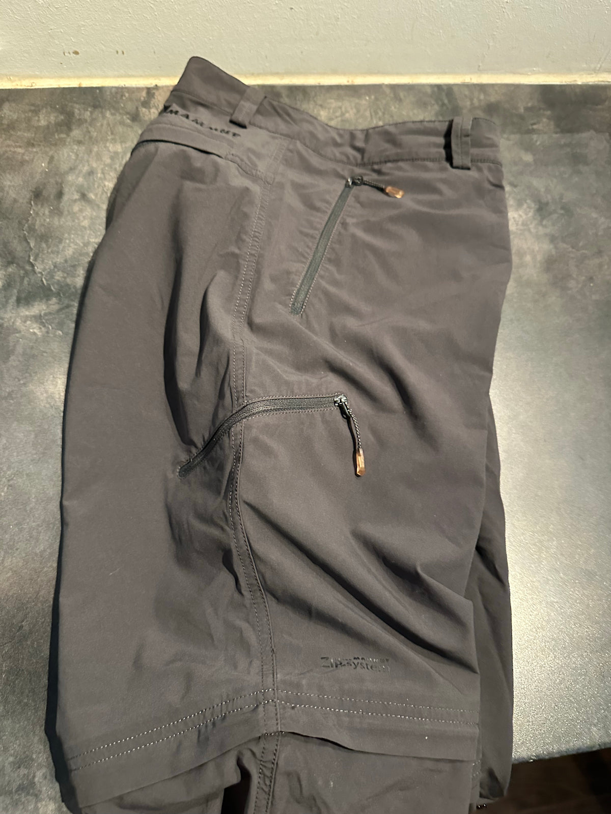 Funktions- Hose Mammut (XL Herren) Zip-Off grau