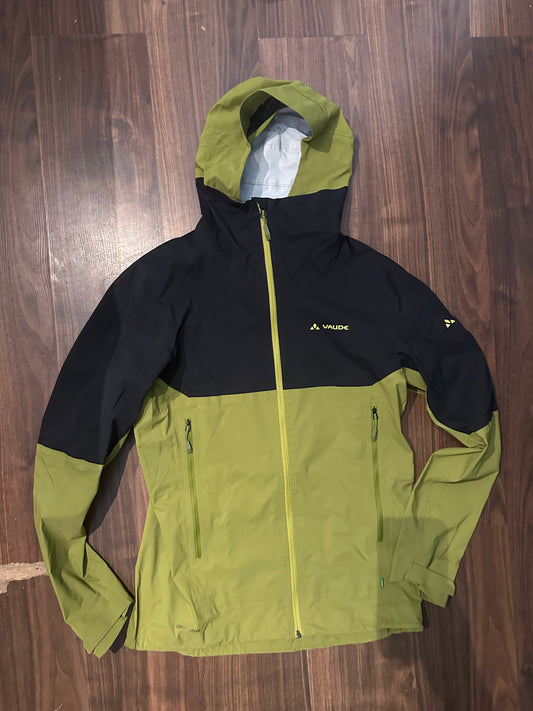 Regen Jacke von Vaude (M Herren) olive grün schwarz