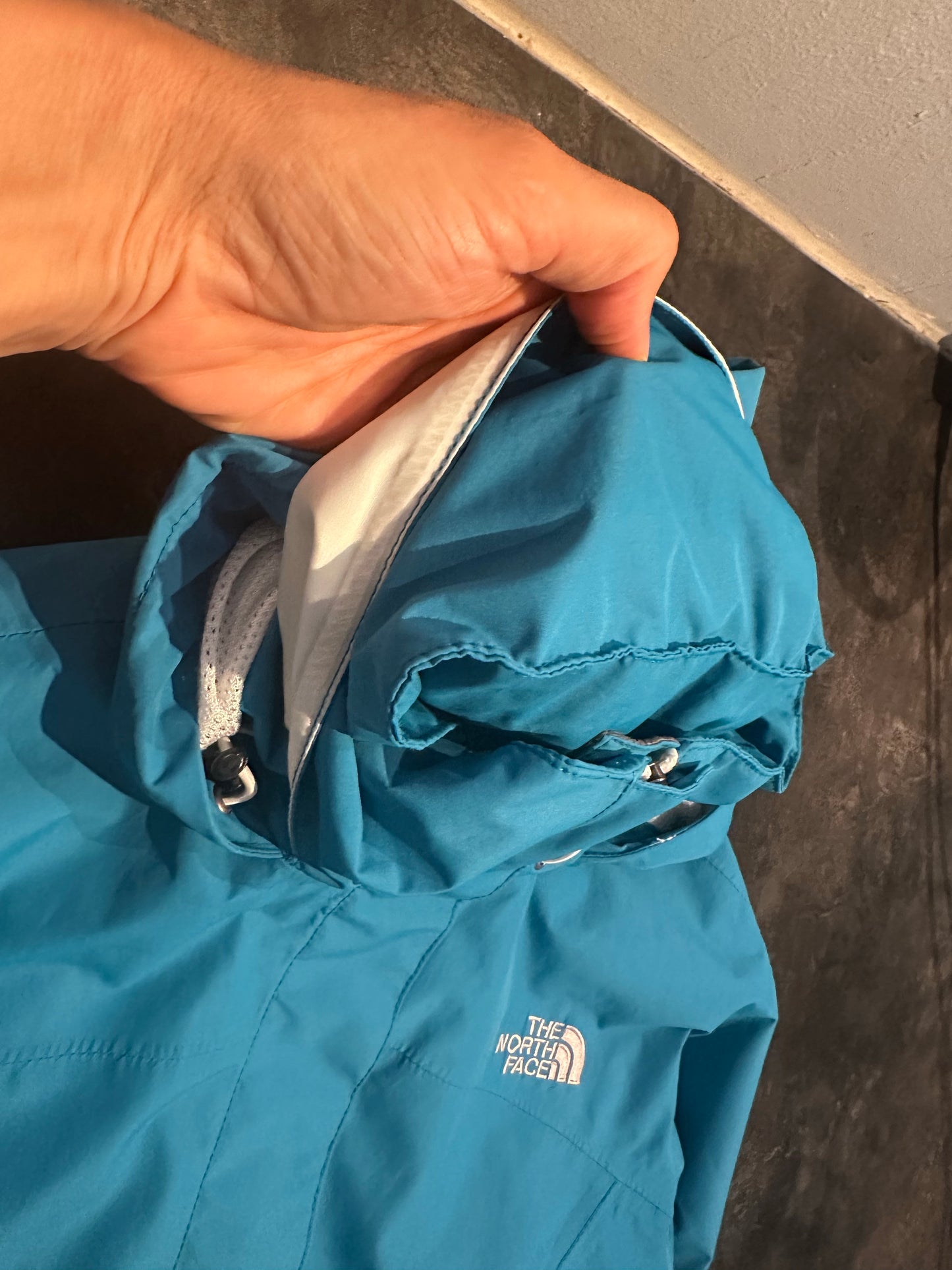 Regen Jacke von The North Face (L Damen) 3 lagig blau