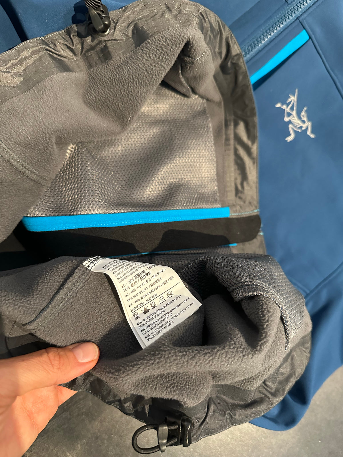 Softshell Jacke von Arcteryx (Herren L) blau
