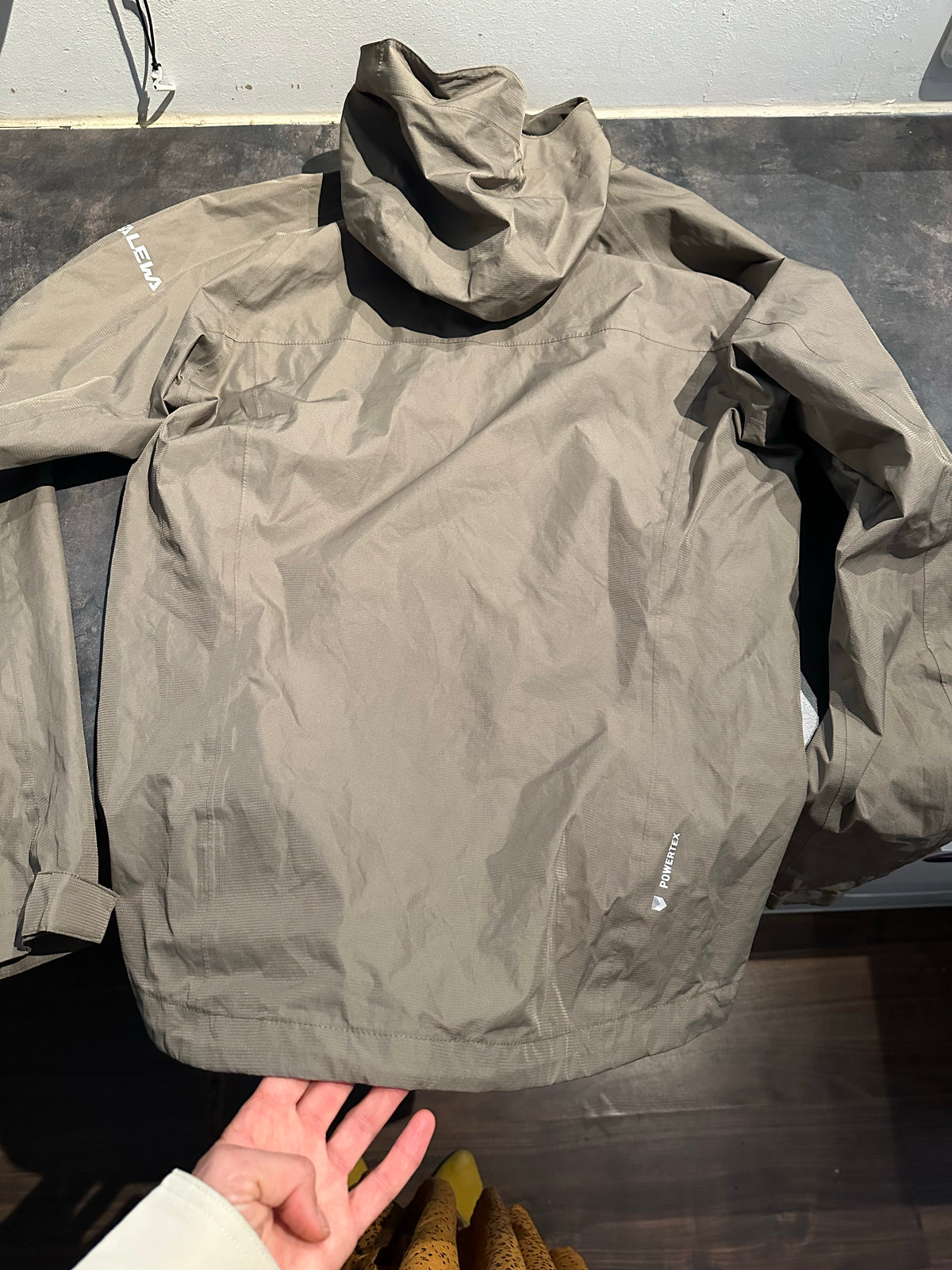 2,5-lagige Regen Jacke von Salewa (S Herren) khaki