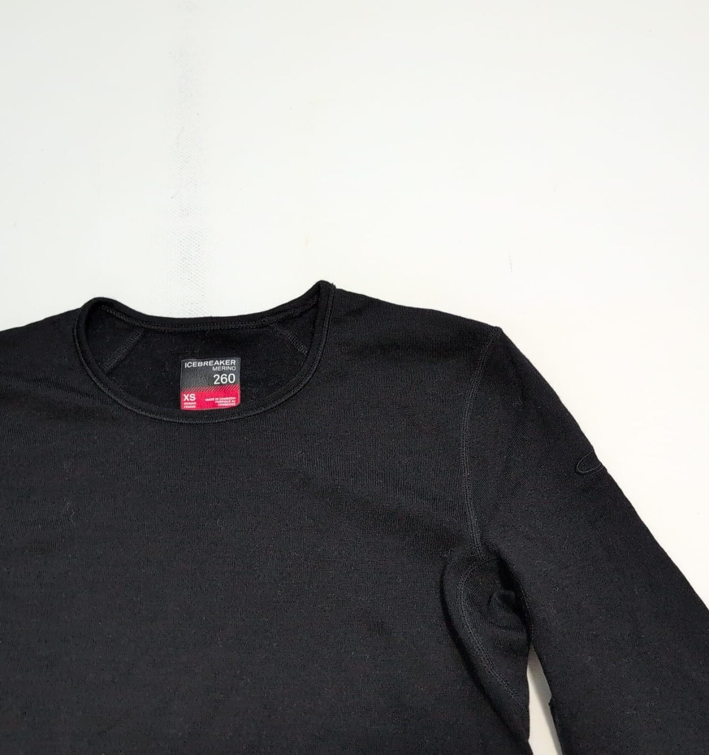 Longsleeve Icebreaker (XS Damen) Merino 260 schwarz