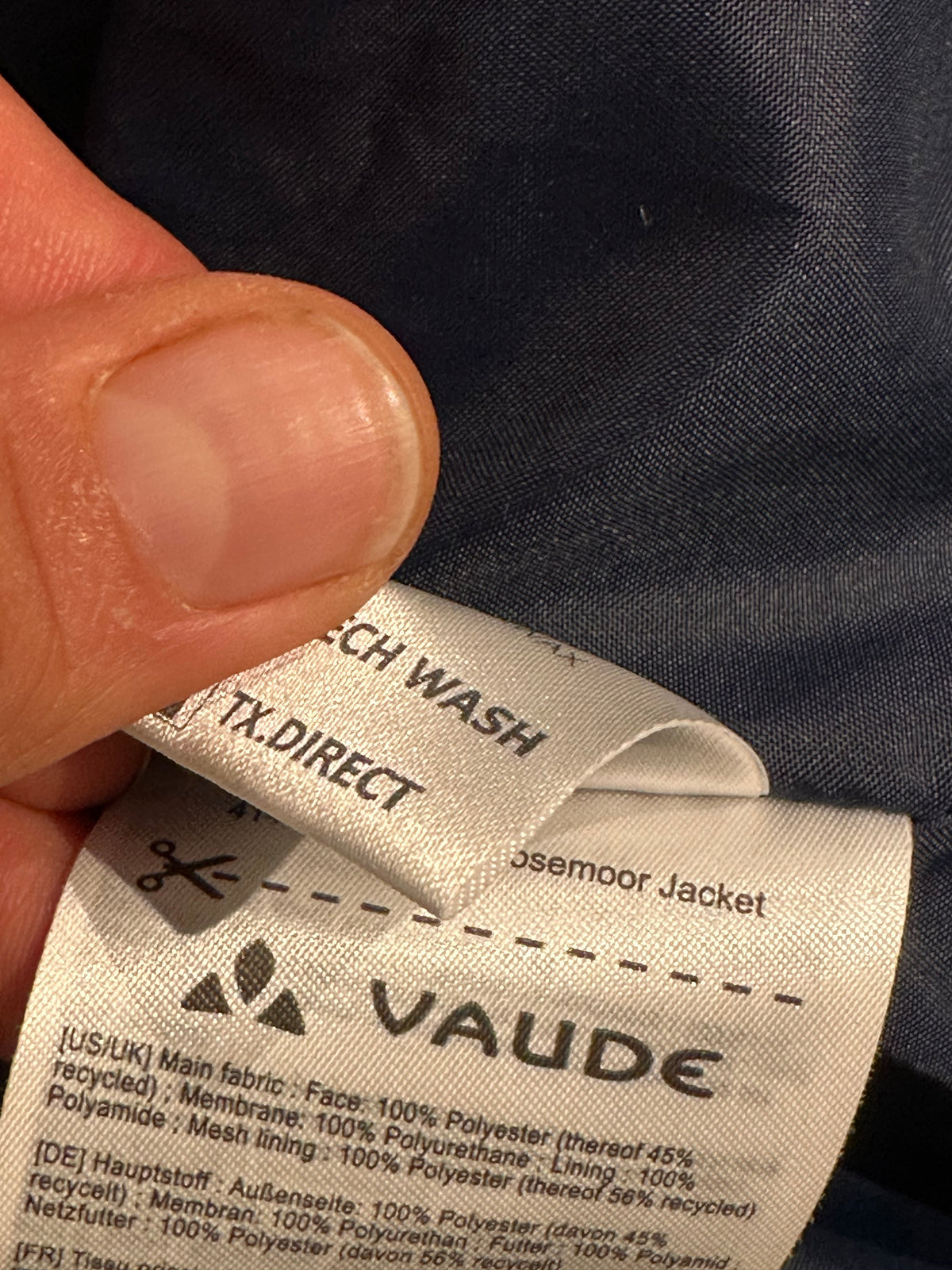 Regen Jacke von Vaude (XXL Damen ) marineblau