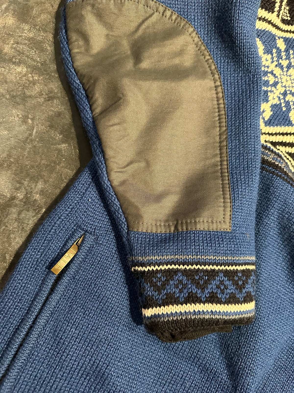 Strick Pullover Dale of Norway (XL Herren) Wolle schwarz blau