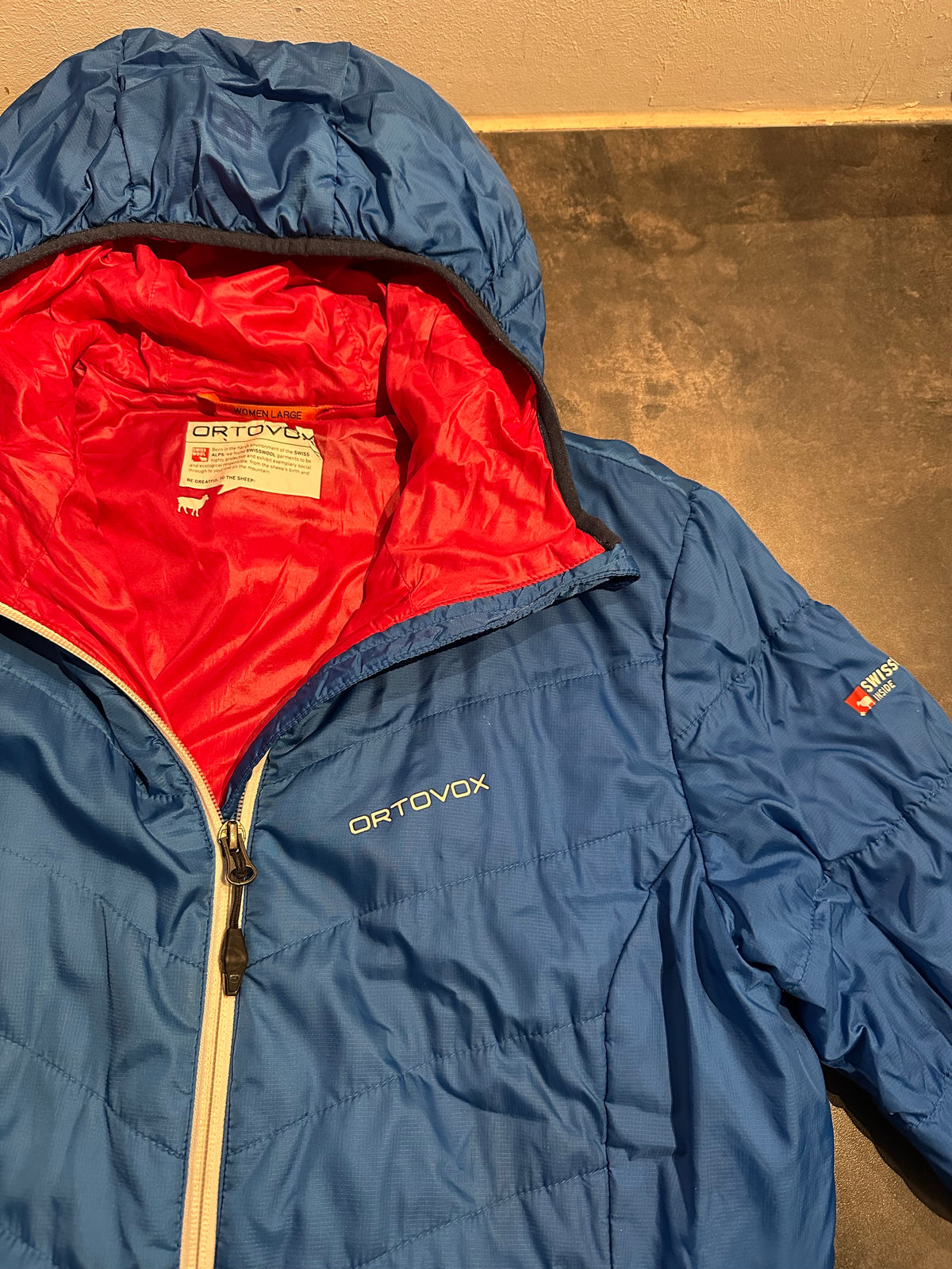 Jacke Ortovox (L Damen) Swisswool inside blau