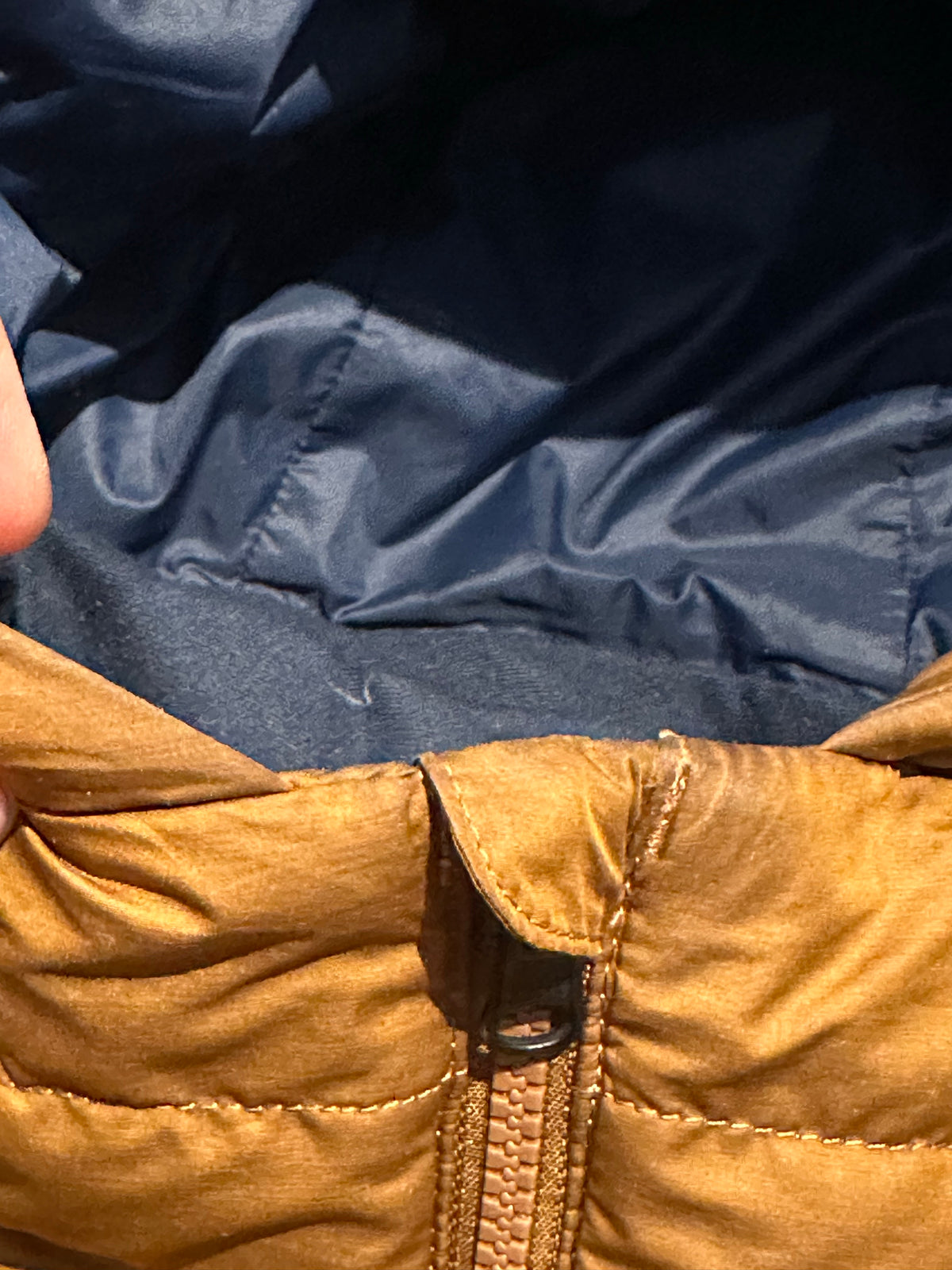 Daunen Jacke von Vaude (L Damen) wasserabweisend ocker