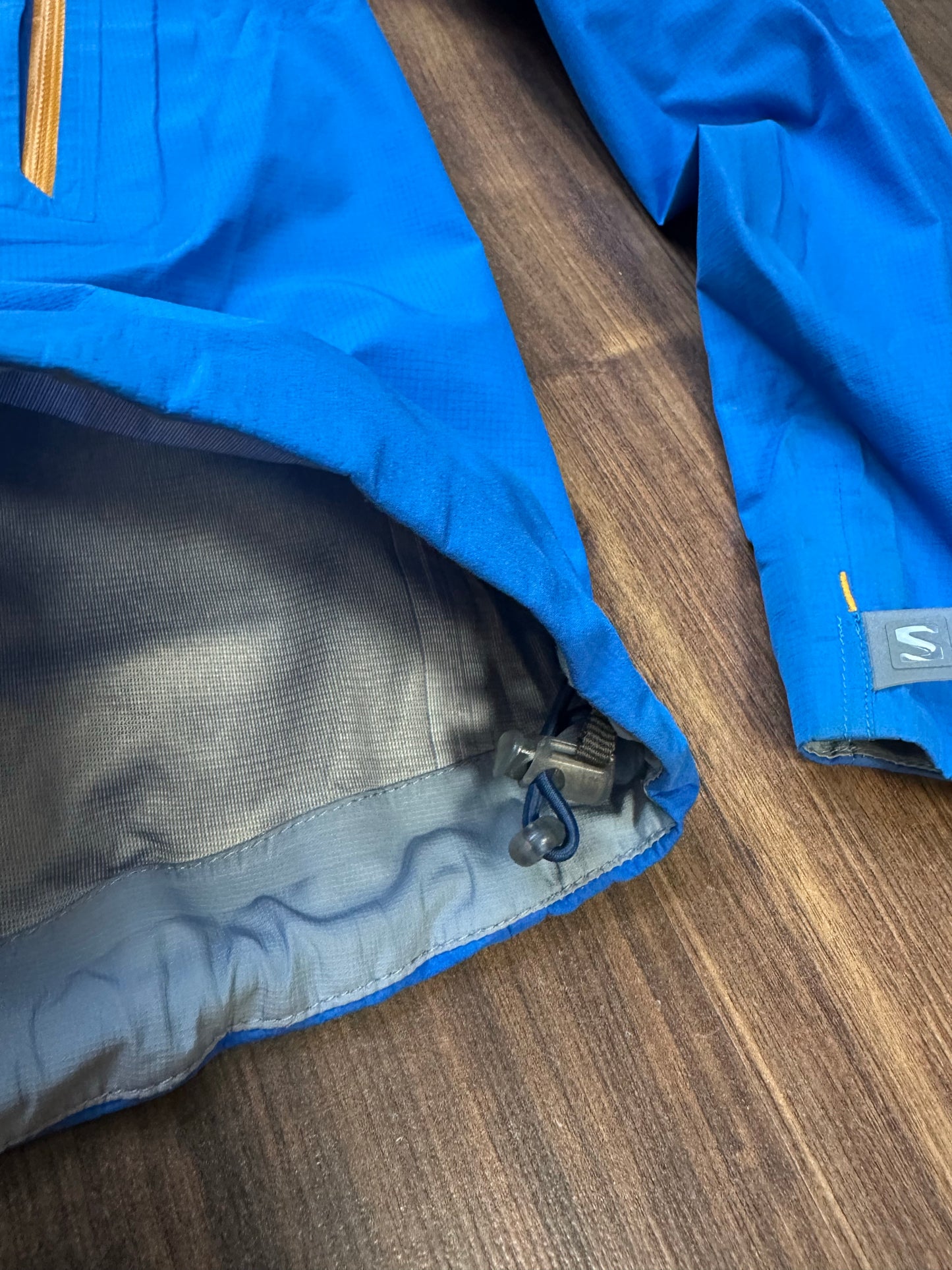 Regen Jacke von Salomon (L Herren) blau