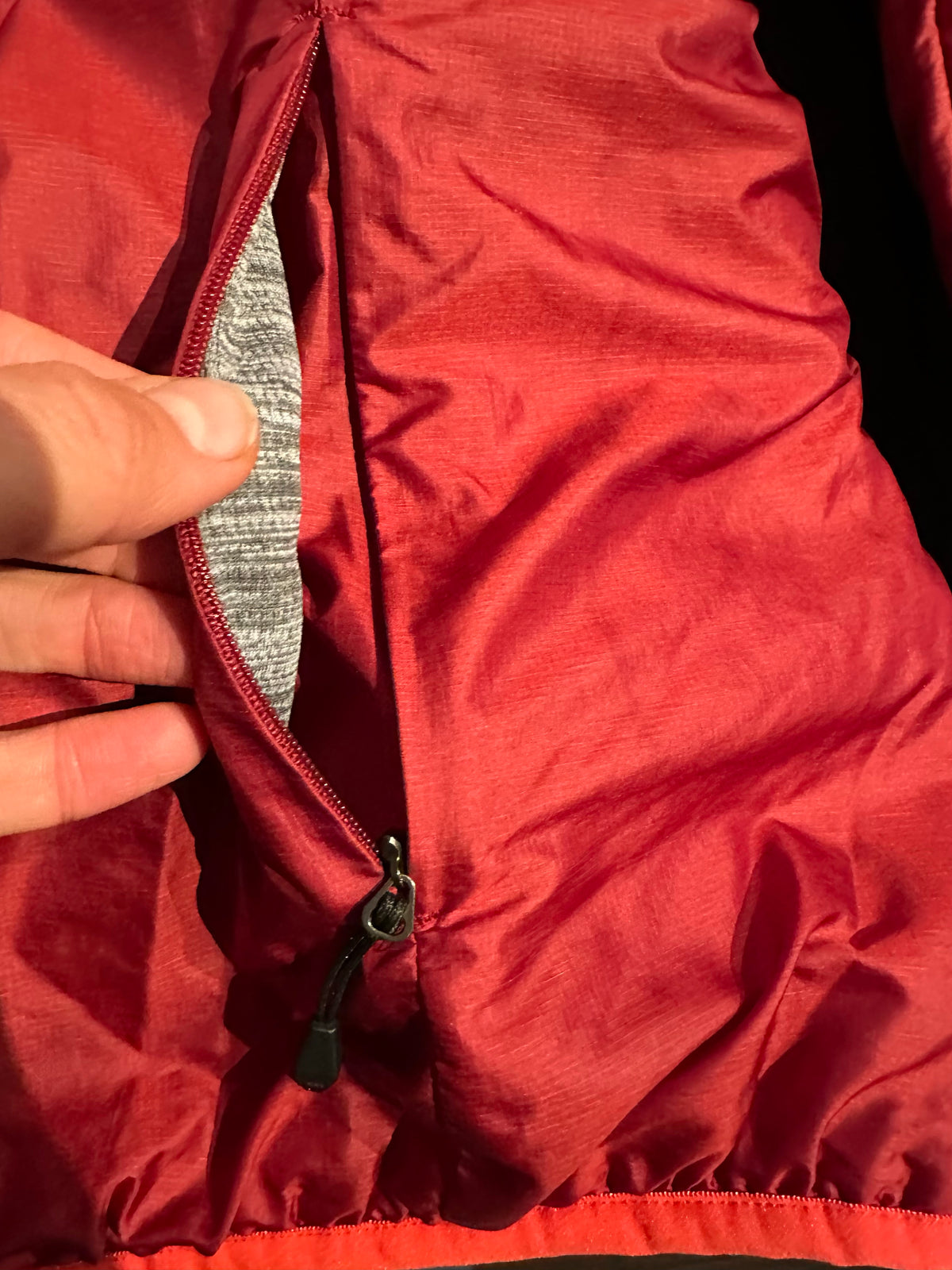 Kapuzen Jacke Ortovox (M Damen) Swisswool rot grau