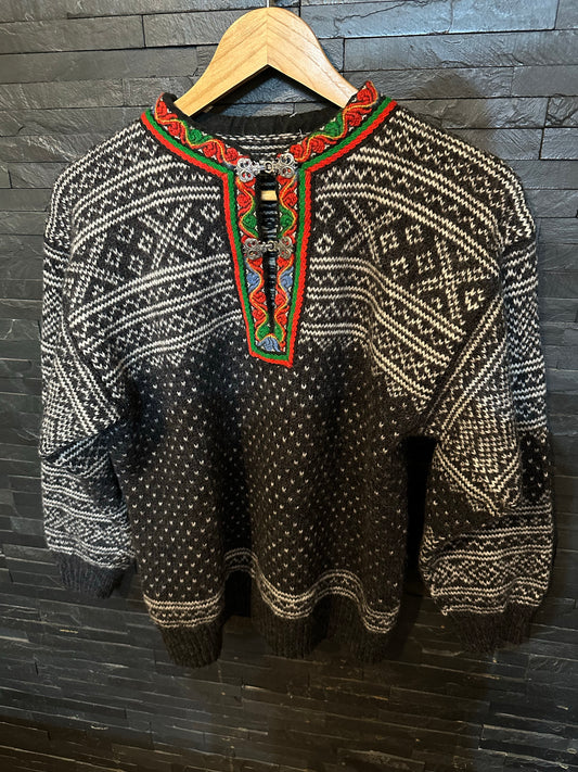 Strick Pullover Dale of Norway (S Herren) 100% Wolle schwarz