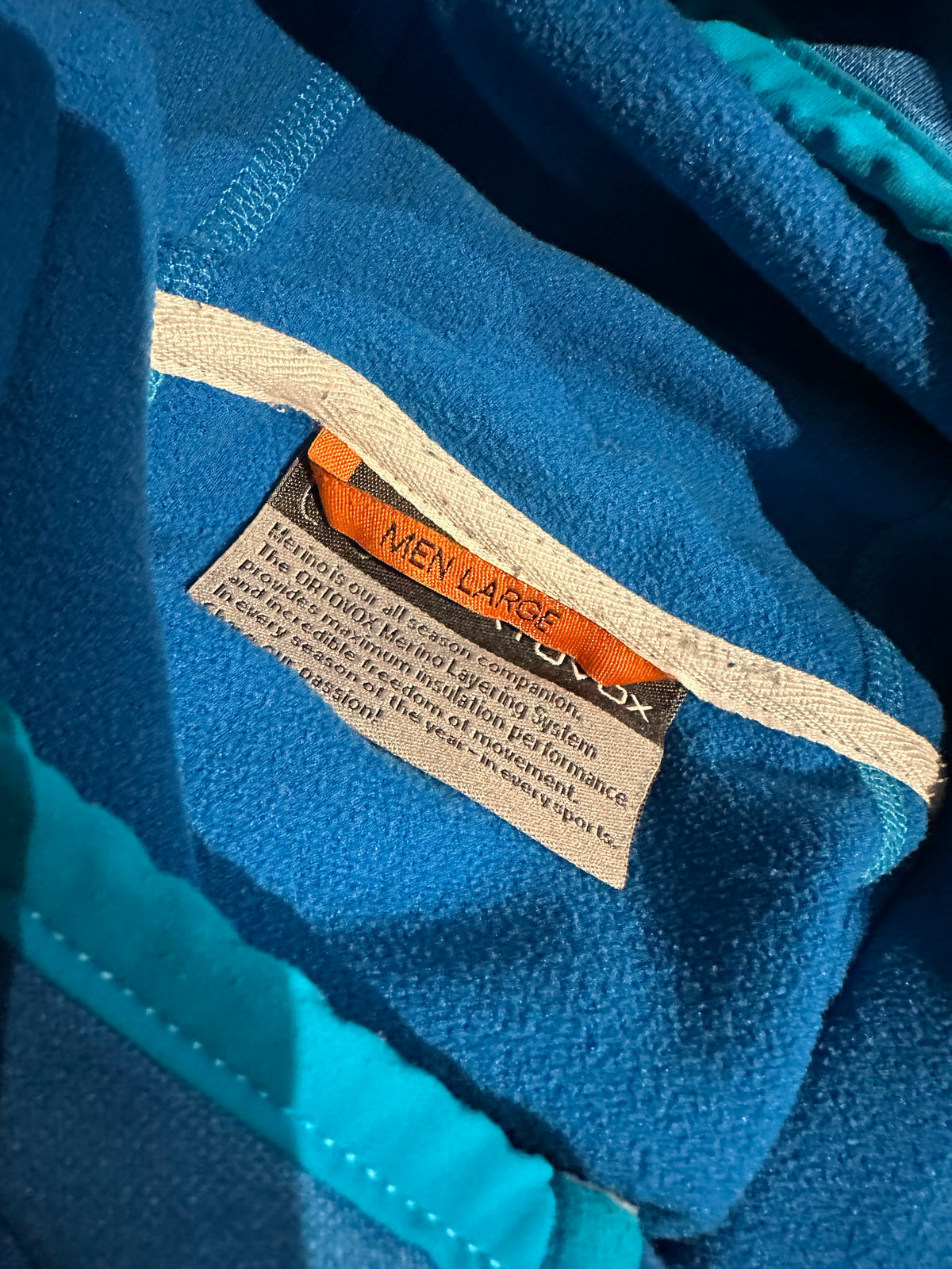 Ortovox Fleece Jacke (L Herren) Kapuze Merino inside blau
