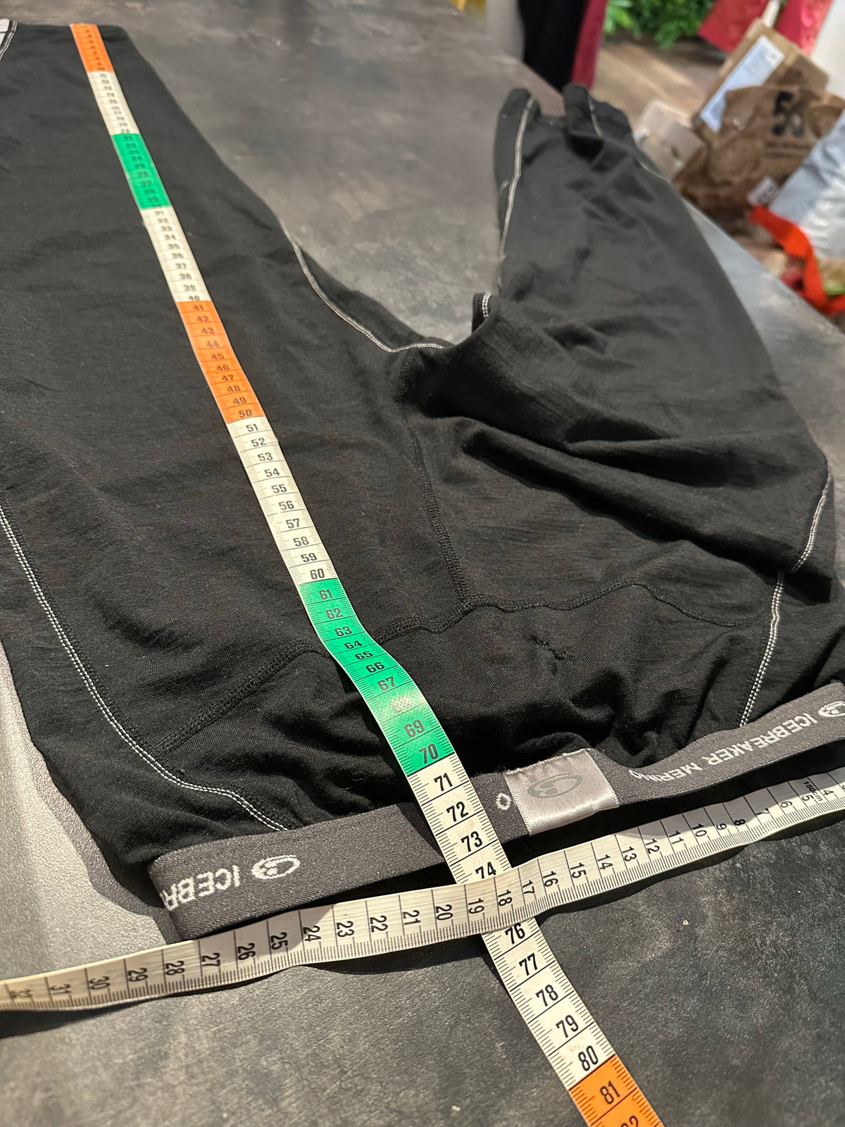 3/4 Leggings Merino Icebreaker 200 (XS Damen) Tights schwarz