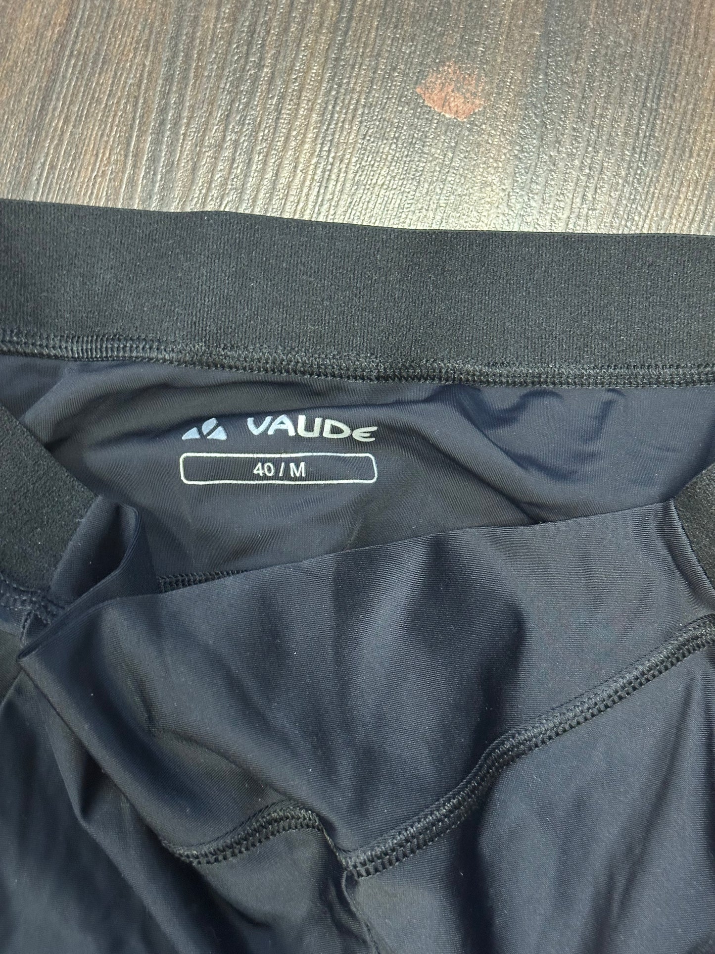 Halblange Radhose von Vaude (M Damen) schwarz mit Polster