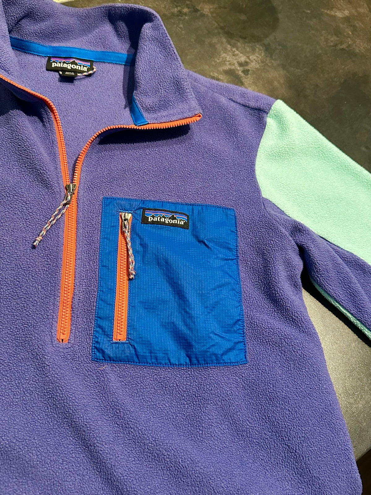 Fleece Pullover Patagonia Synchilla (S Damen) lila türkis