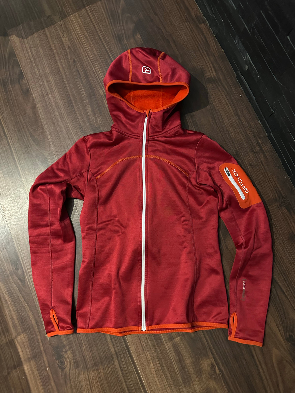 Ortovox Merino Zip Jacke (S Damen) Kapuzenjacke rot