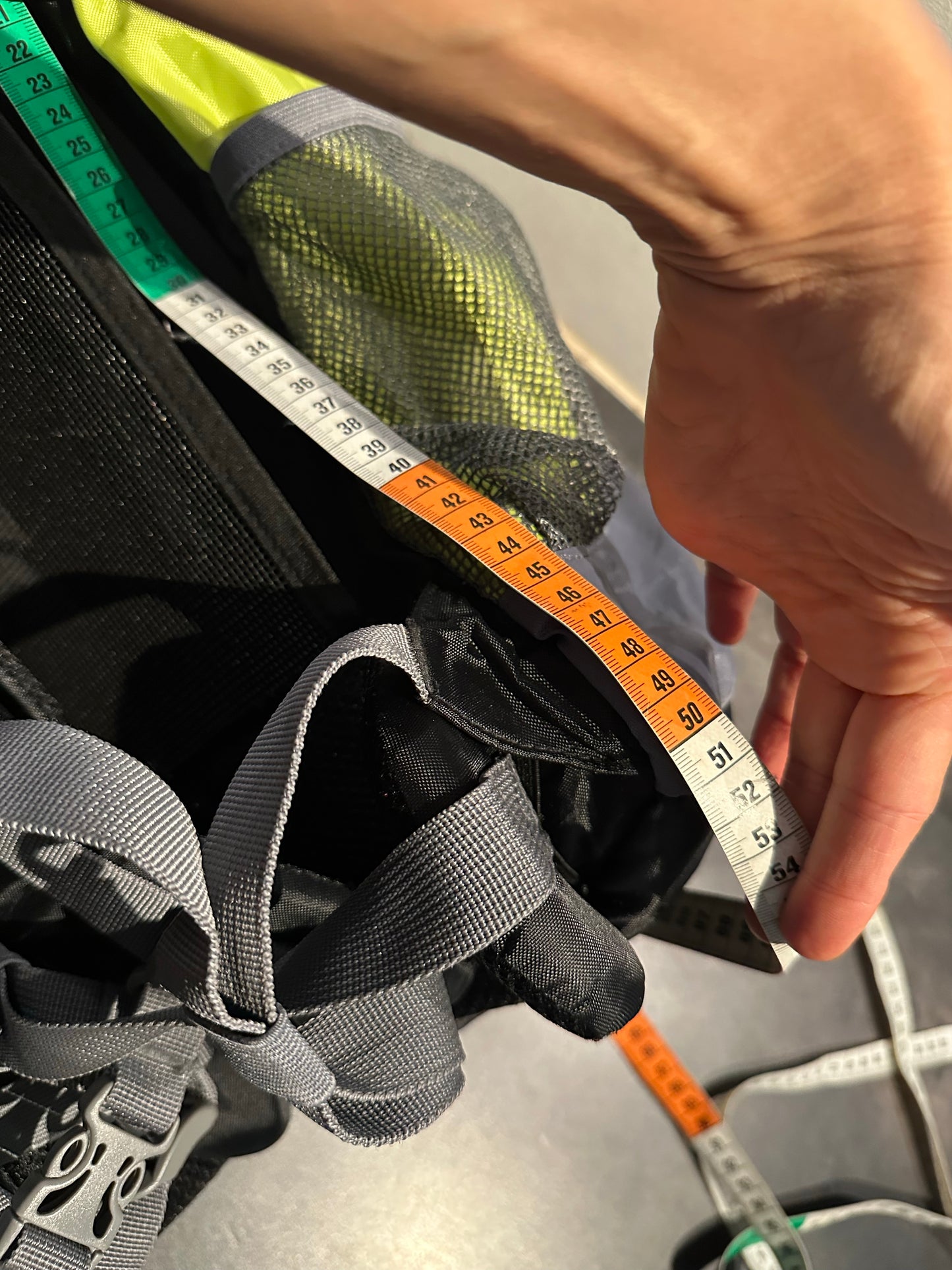 Rucksack von Salewa 28 Liter gelb grau