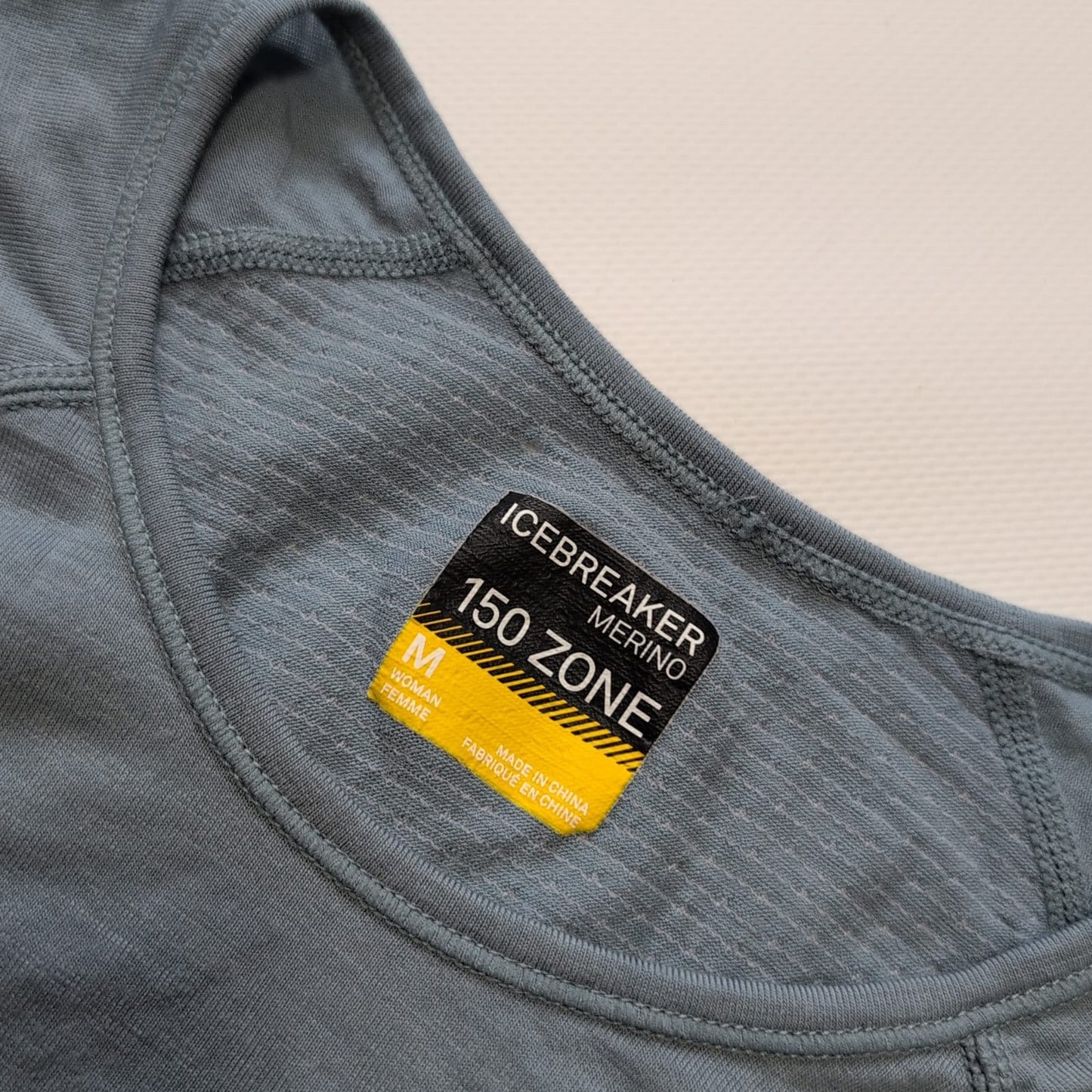 T-Shirt Icebreaker Merino 150 Zone (M Damen) Bodyfit stahlblau