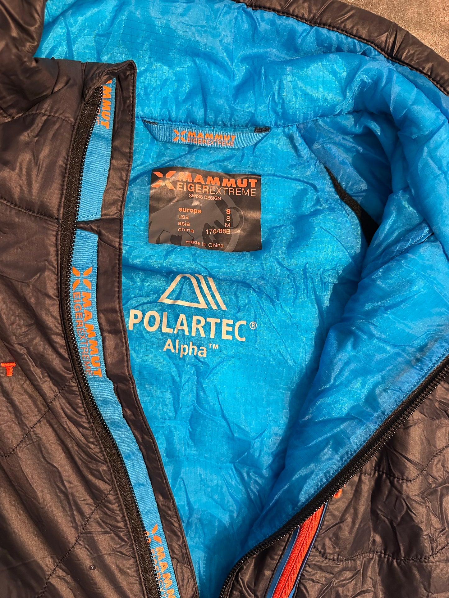 Isolations- Jacke Mammut EIGER EXTREME (S Herren) Polartec gefüttert schwarz - wanderlich.com