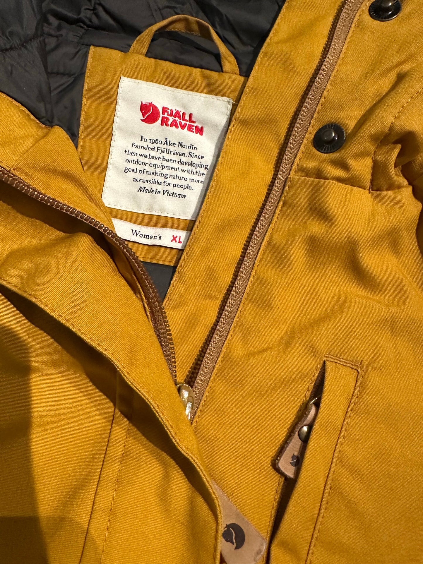 Jacke von Fjällräven (XL Damen) Kiruna Parka Mantel gelb