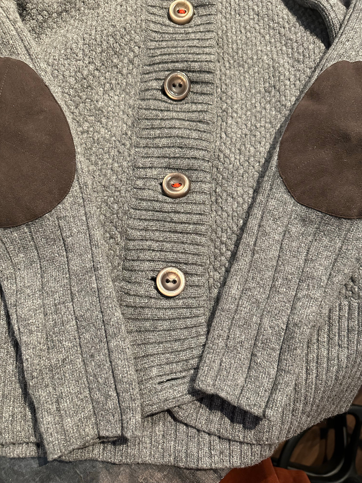 Strick Jacke Fjällräven pure Wolle (S Damen) grau
