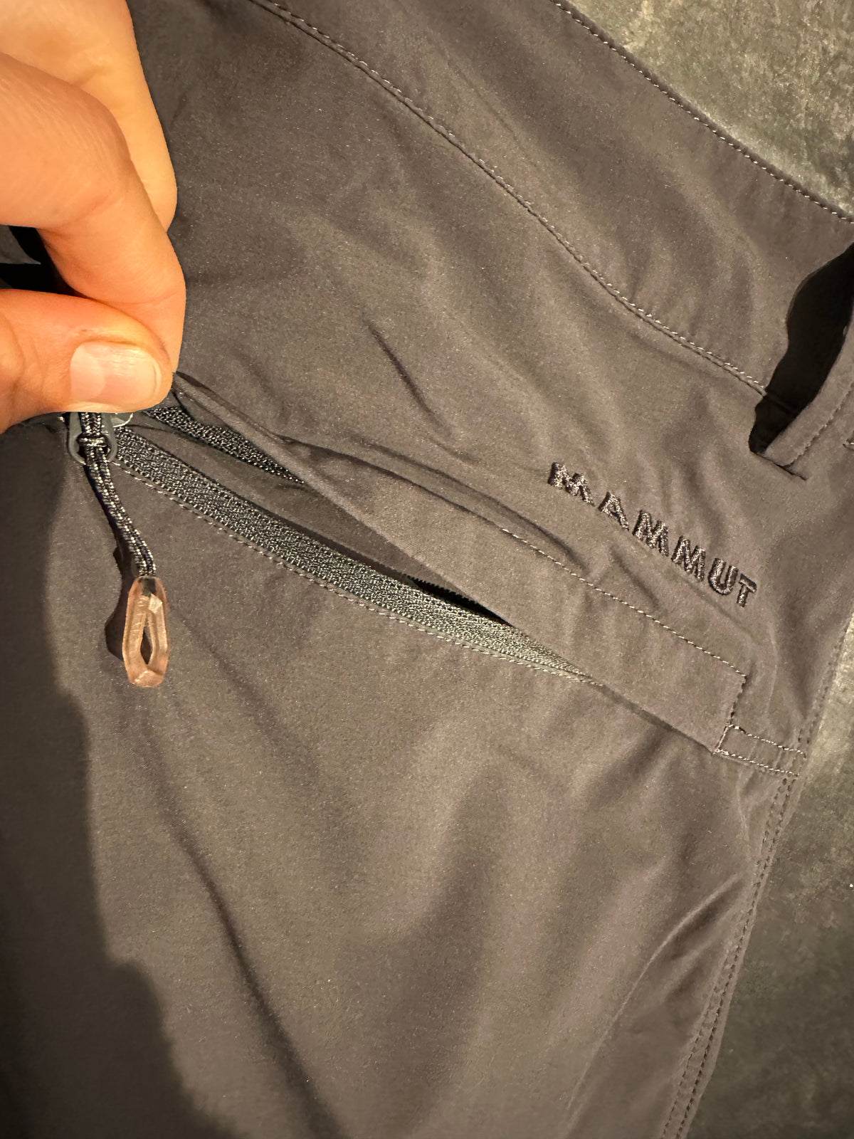 Funktions- Hose Mammut (XL Herren) Zip-Off grau