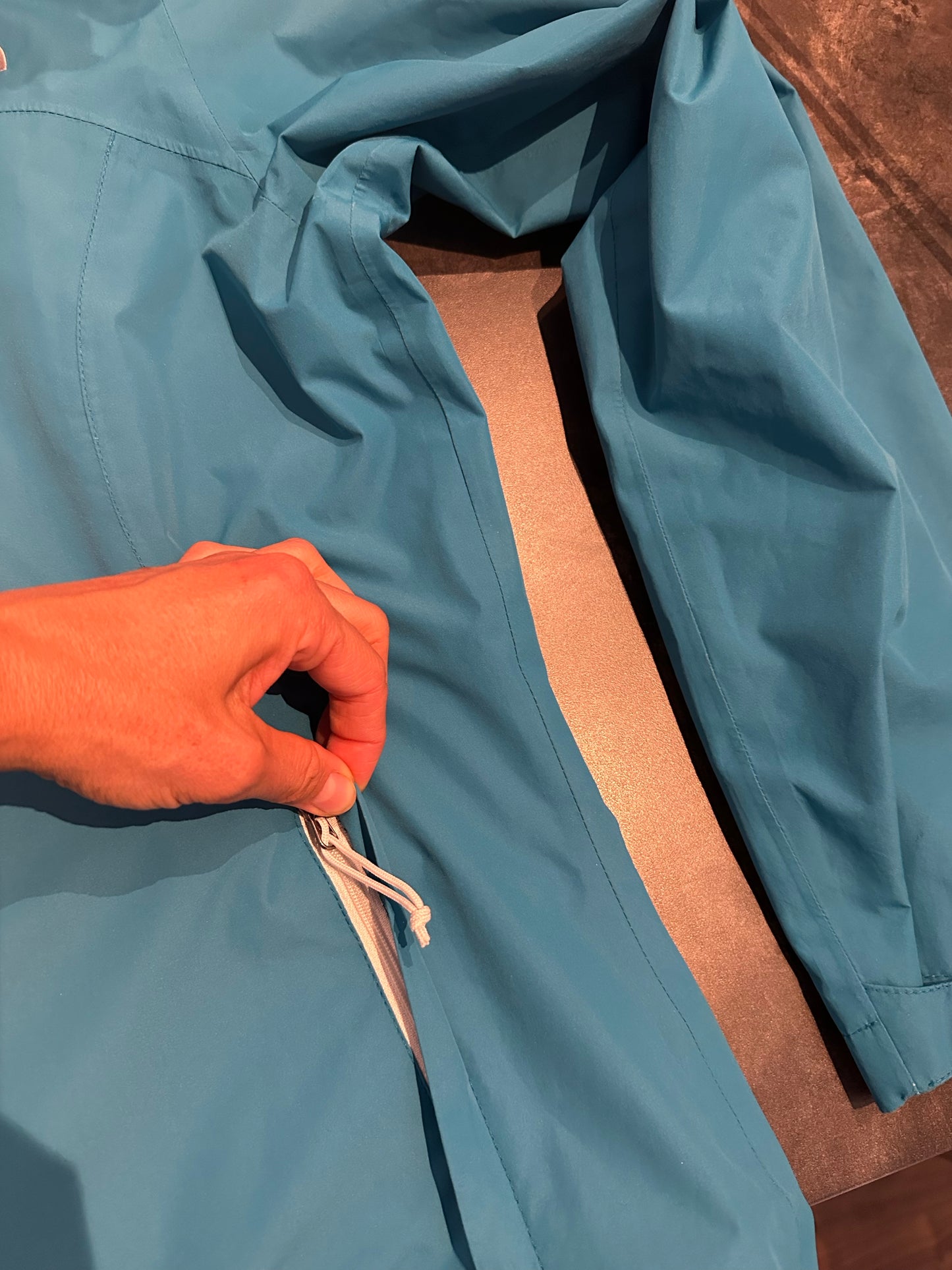 Regen Jacke von The North Face (L Damen) 3 lagig blau