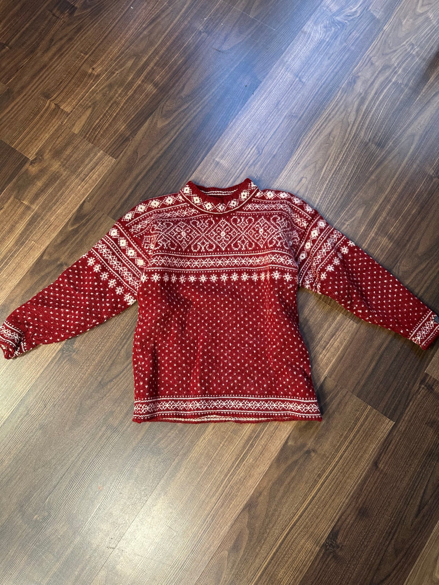 Strick Pullover Dale of Norway (S Damen) Wolle rot