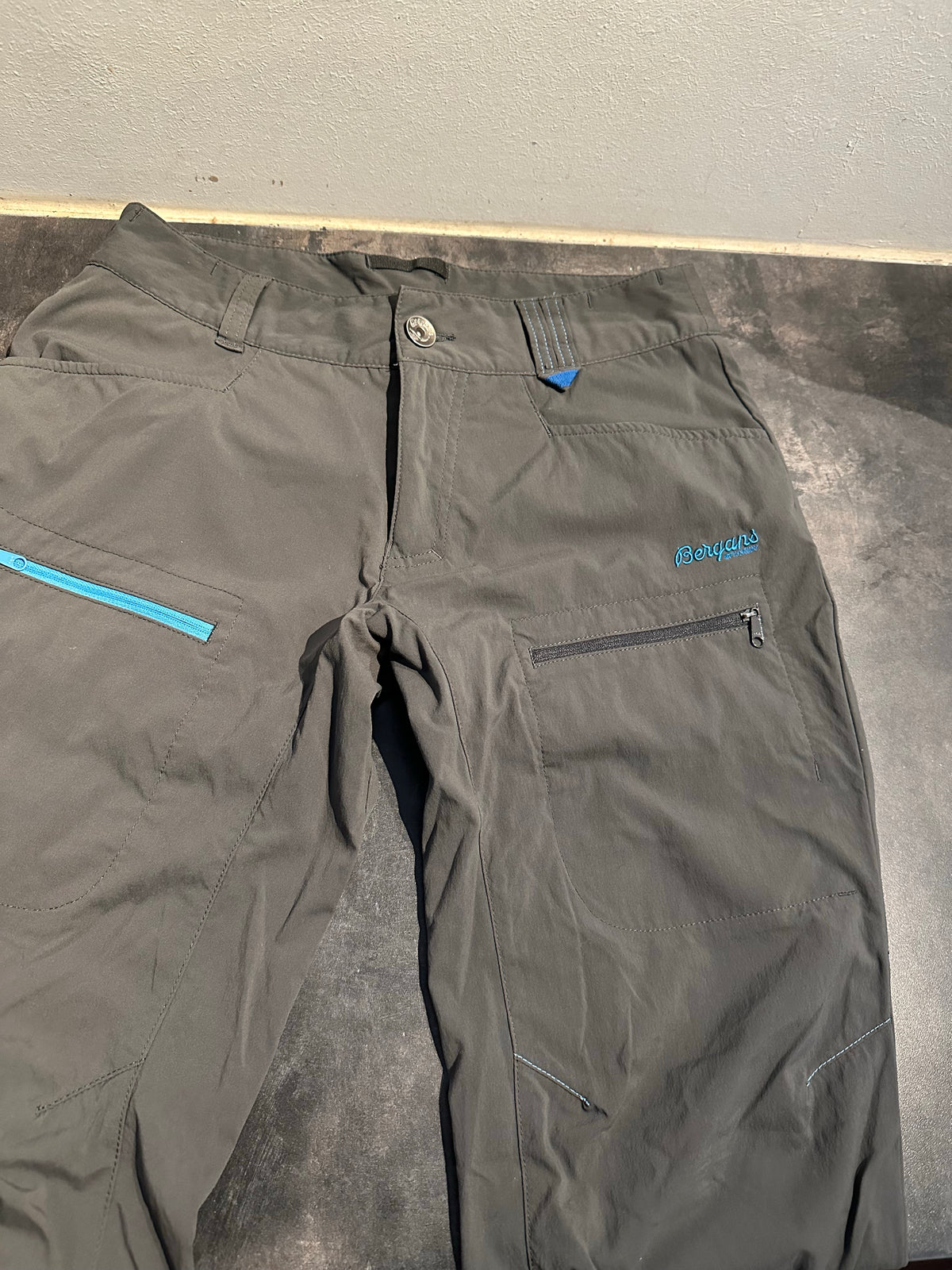 Softshell Hose von Bergans (S Herren) Tourenhose blau khaki
