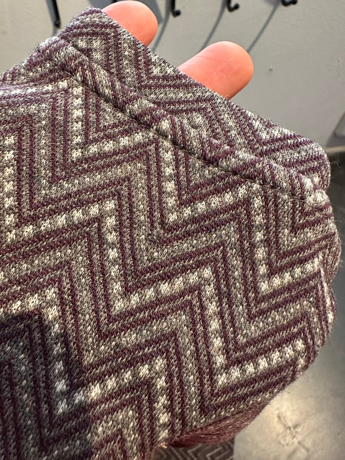 Pure Merino Longsleeve Smartwool (M Damen) braun weiß gemustert