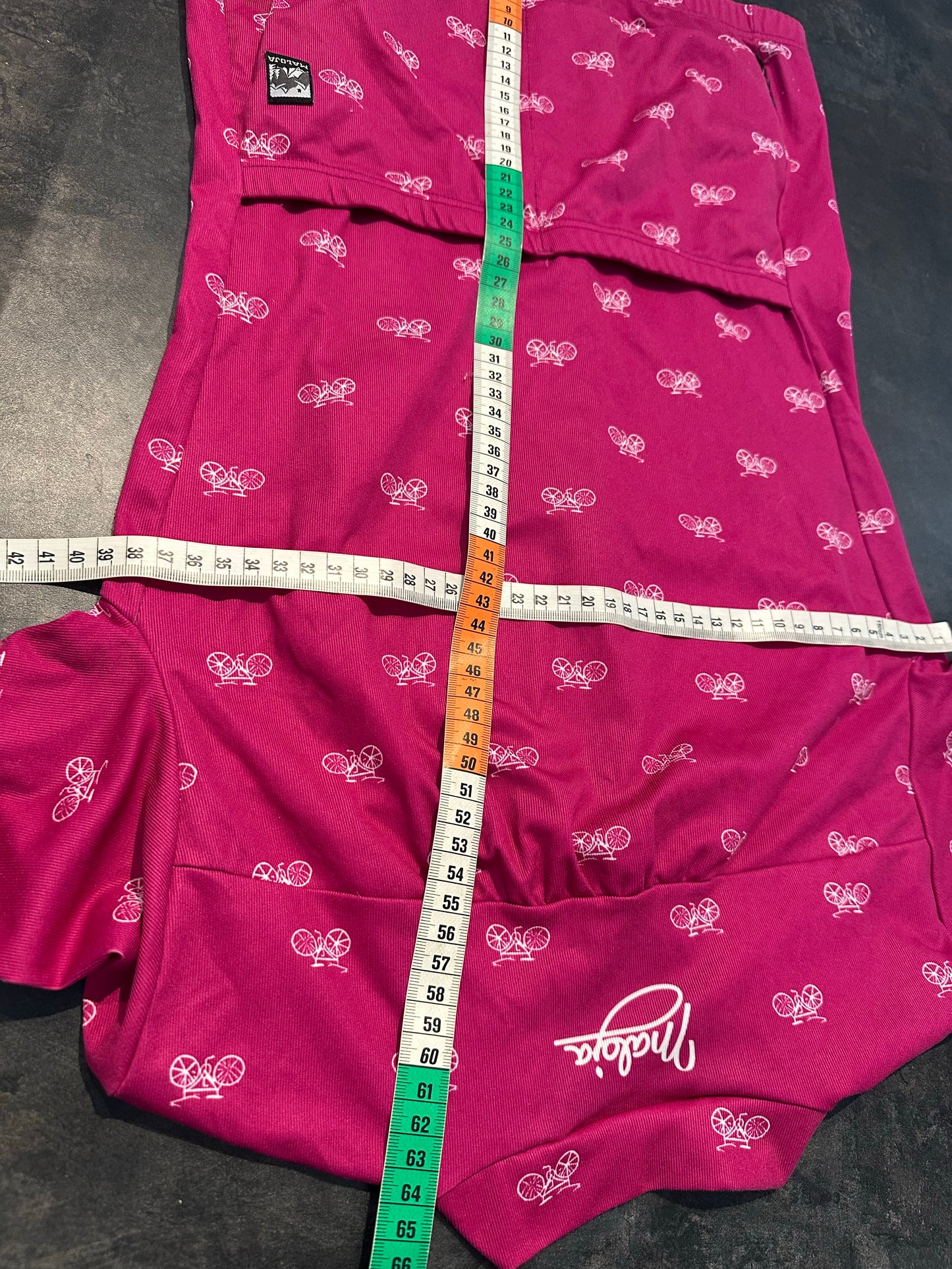 Radtrikot von Maloja (Damen S) pink mit Print